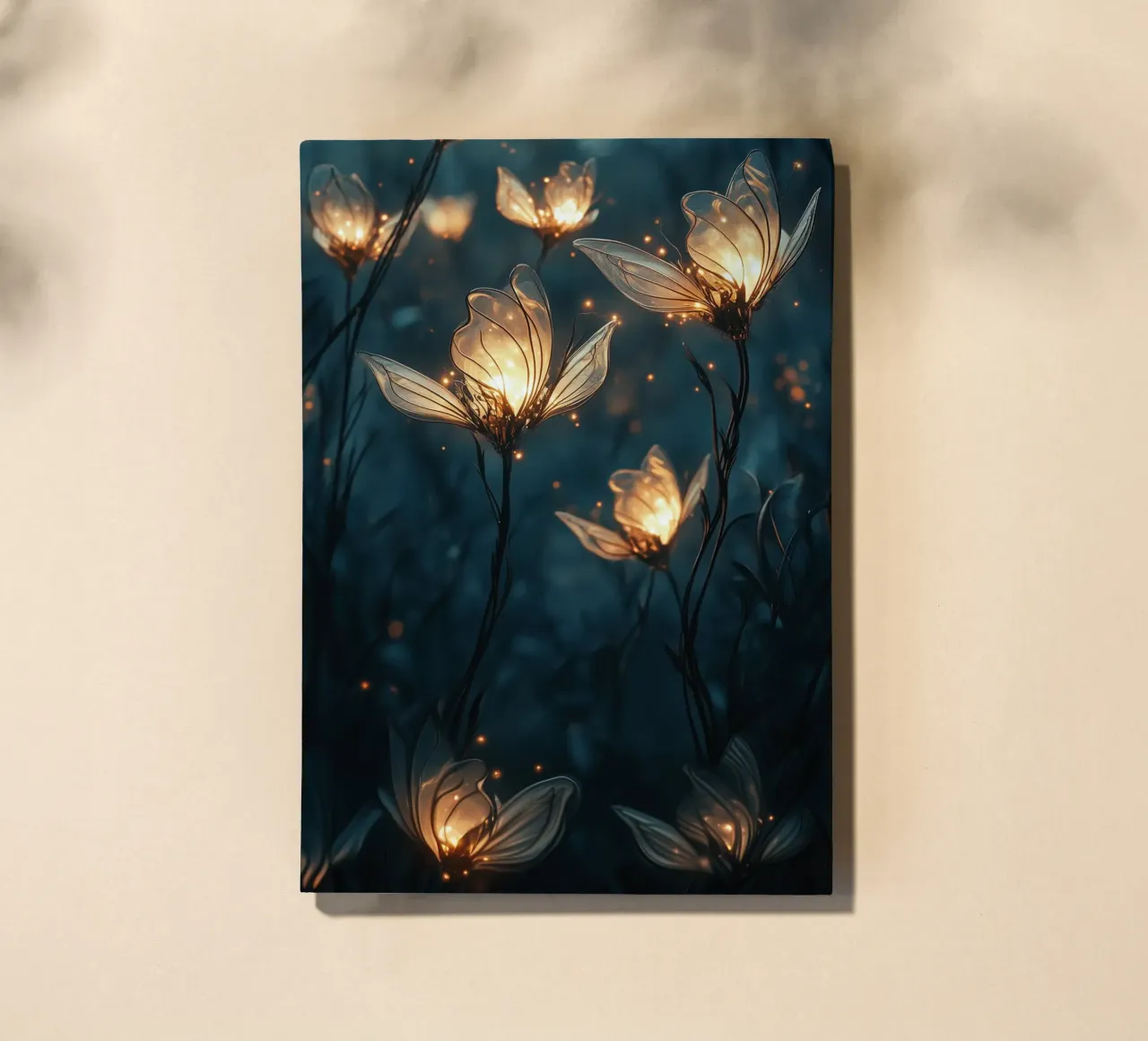 Glowing fireflies notebook by Synthaira