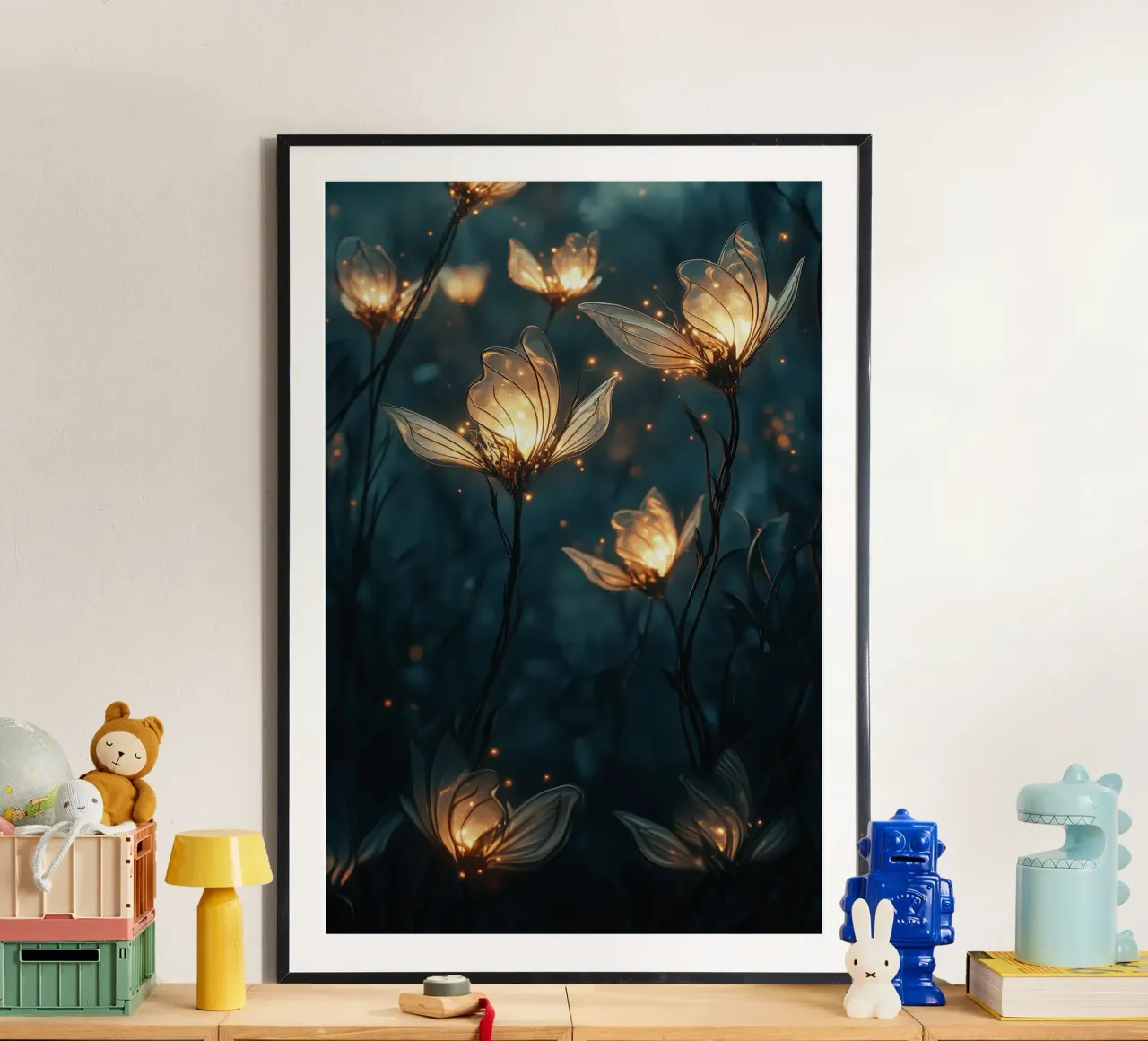 Glowing fireflies carta hahnemühle da Synthaira