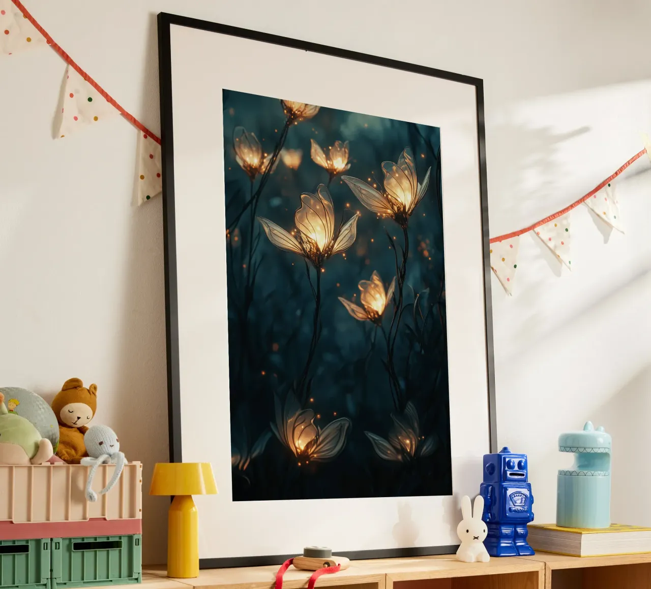 Glowing fireflies carta hahnemühle da Synthaira