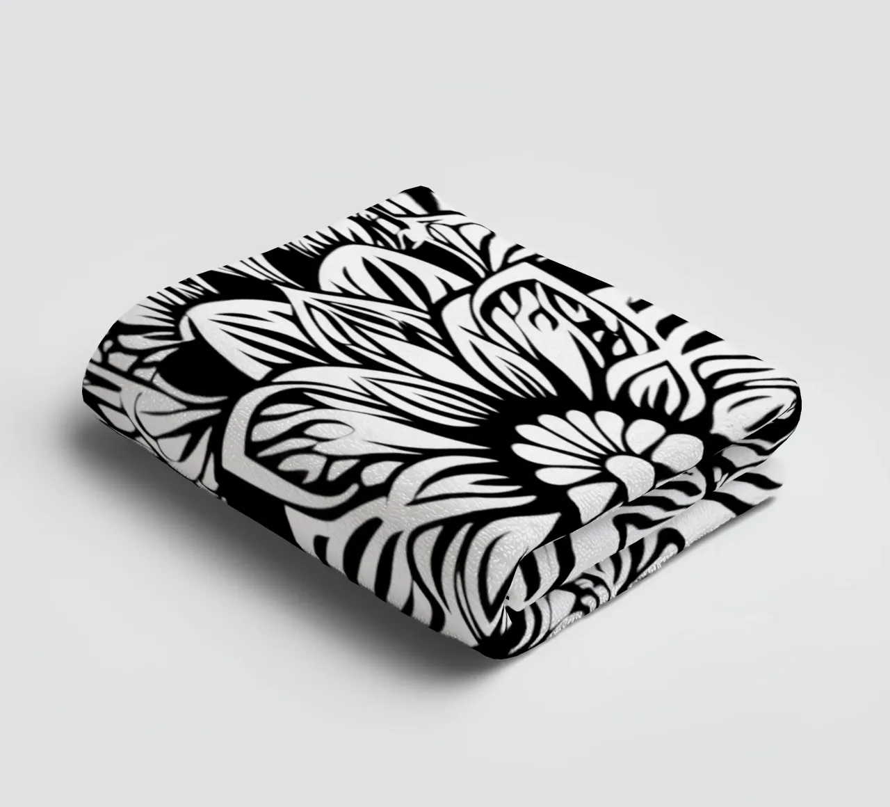 Mandala in bianco e nero asciugamano da bagno da Spiritual Touch