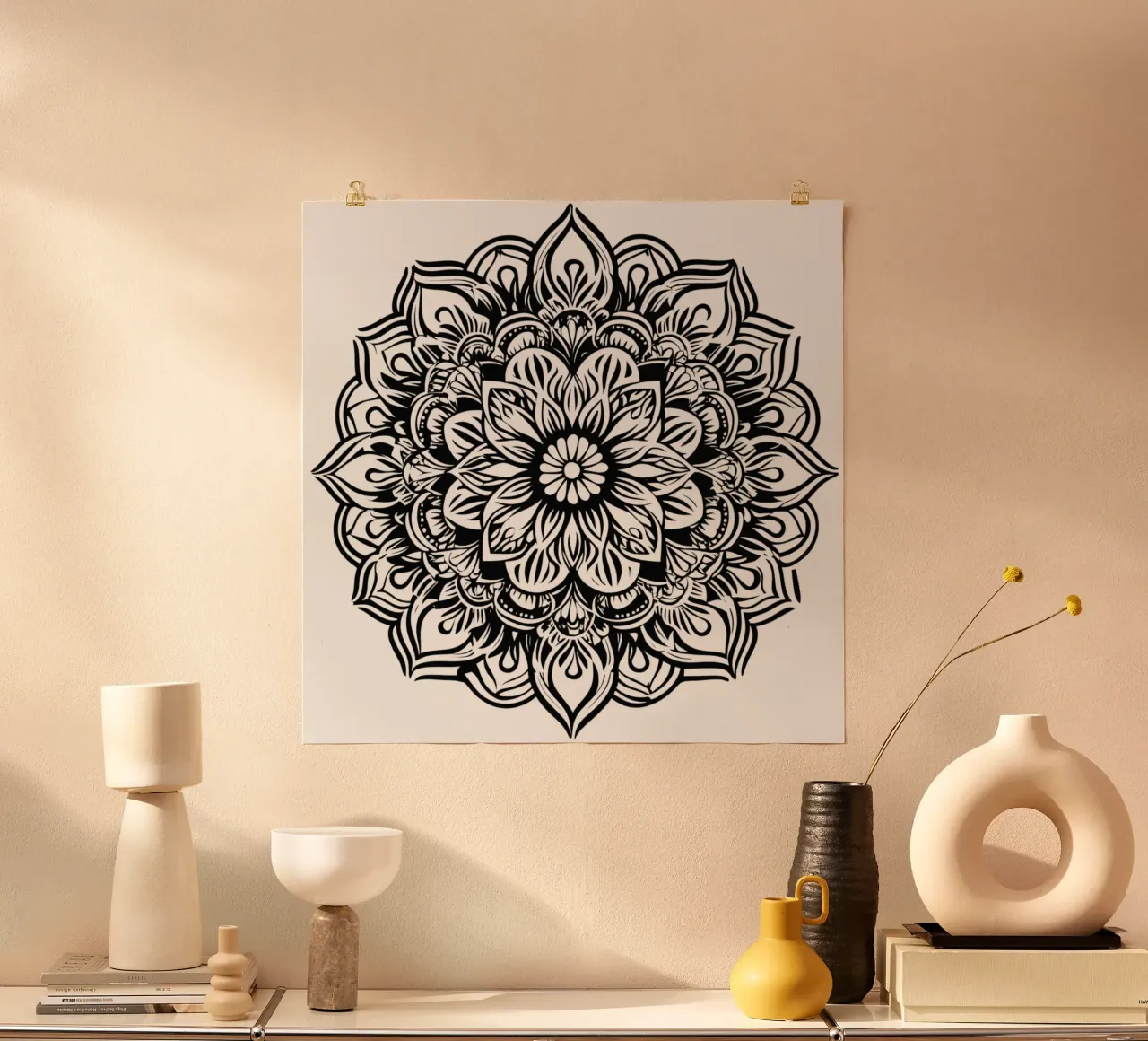 Mandala in bianco e nero carta hahnemühle da Spiritual Touch