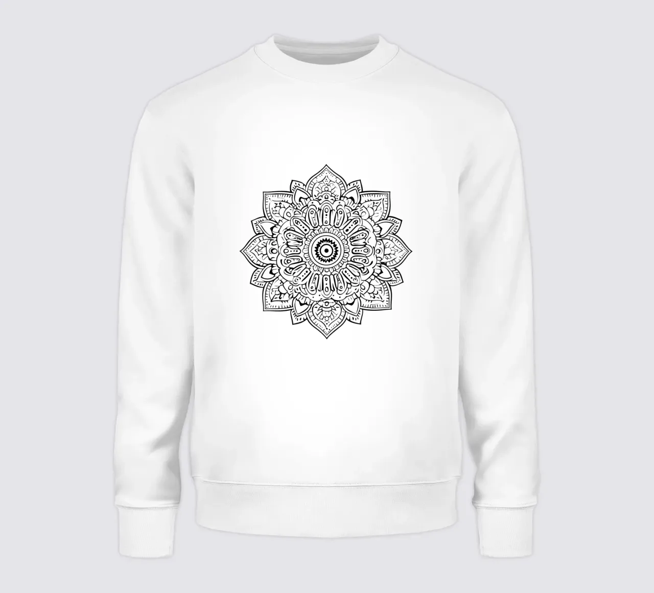 Mandala in bianco e nero felpa da Spiritual Touch