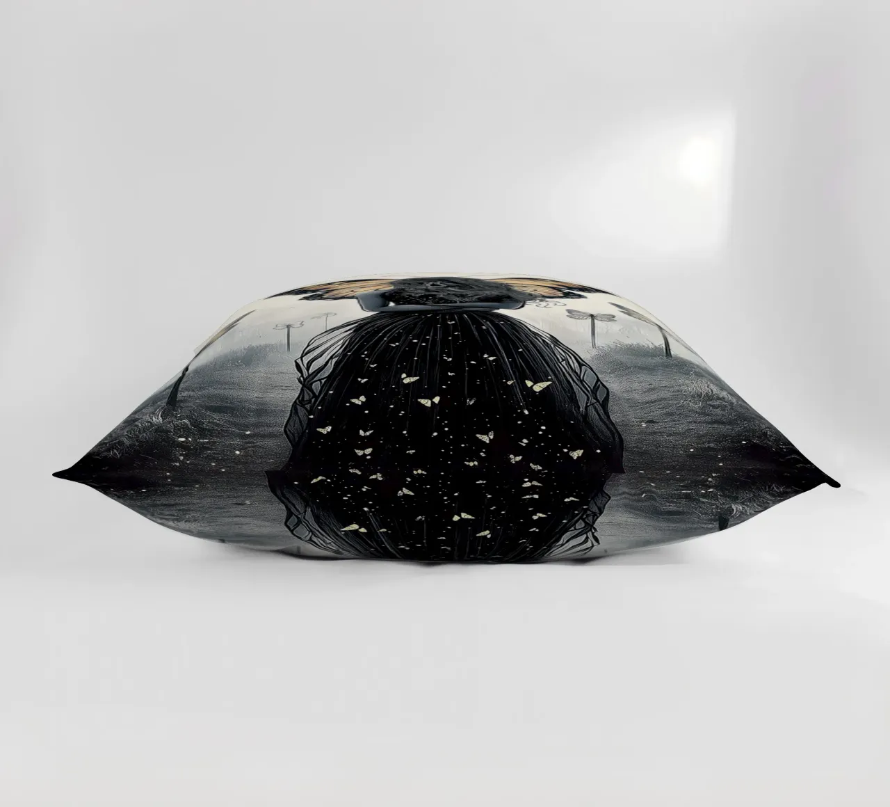 Angry fairy decorative cushion by Synthaira