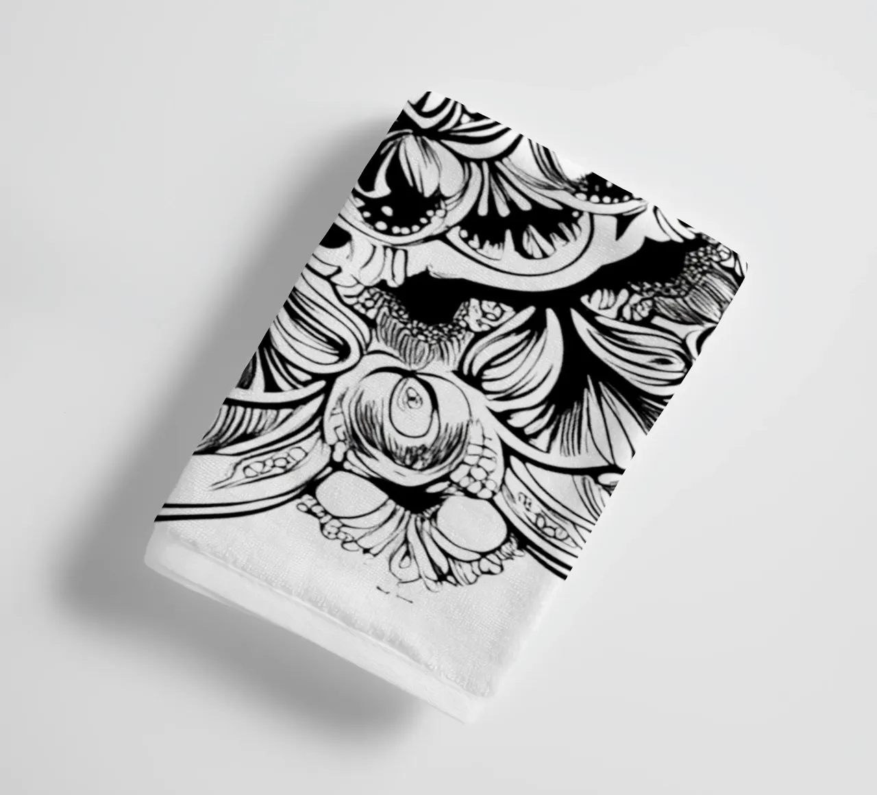 Mandala in bianco e nero asciugamano da bagno da Spiritual Touch