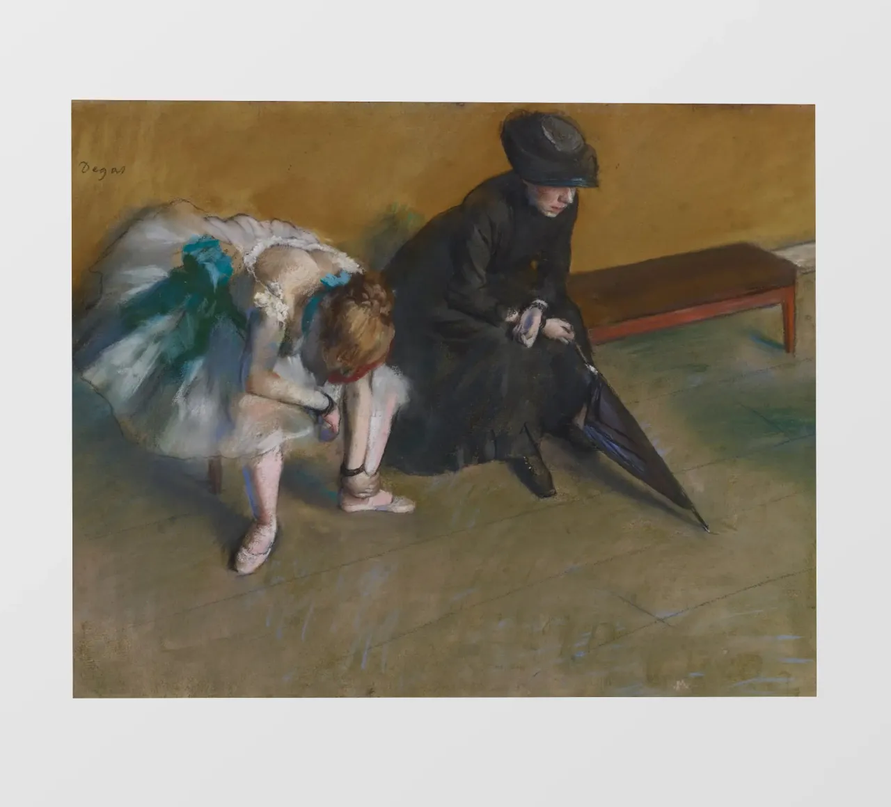 Edgar Degas - Attesa pellicola backlit da Timeless Artworks
