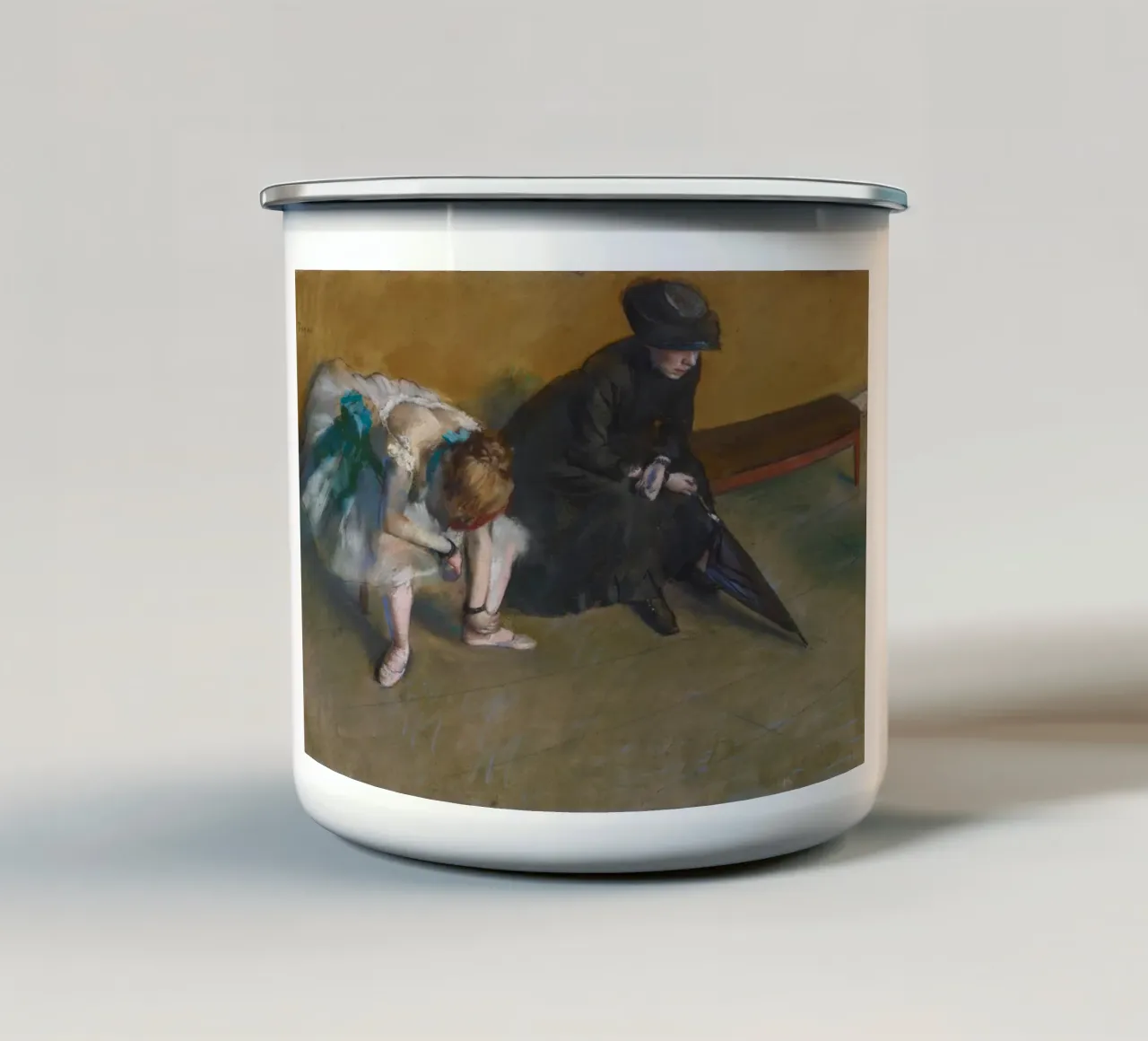 Edgar Degas - Attesa tazza in smalto da Timeless Artworks