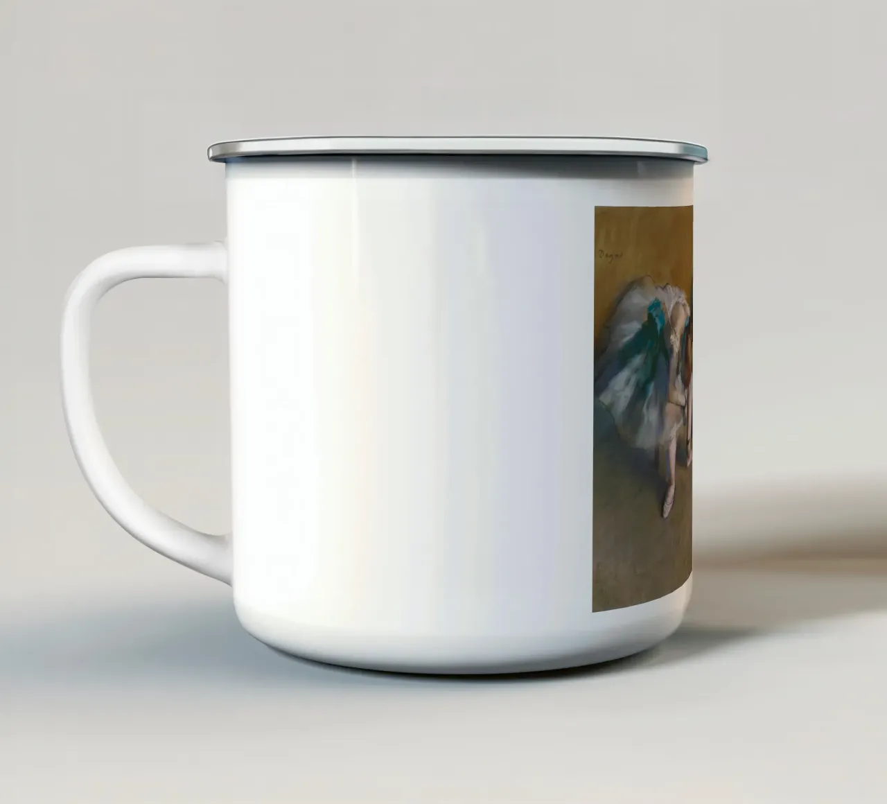 Edgar Degas - Attesa tazza in smalto da Timeless Artworks