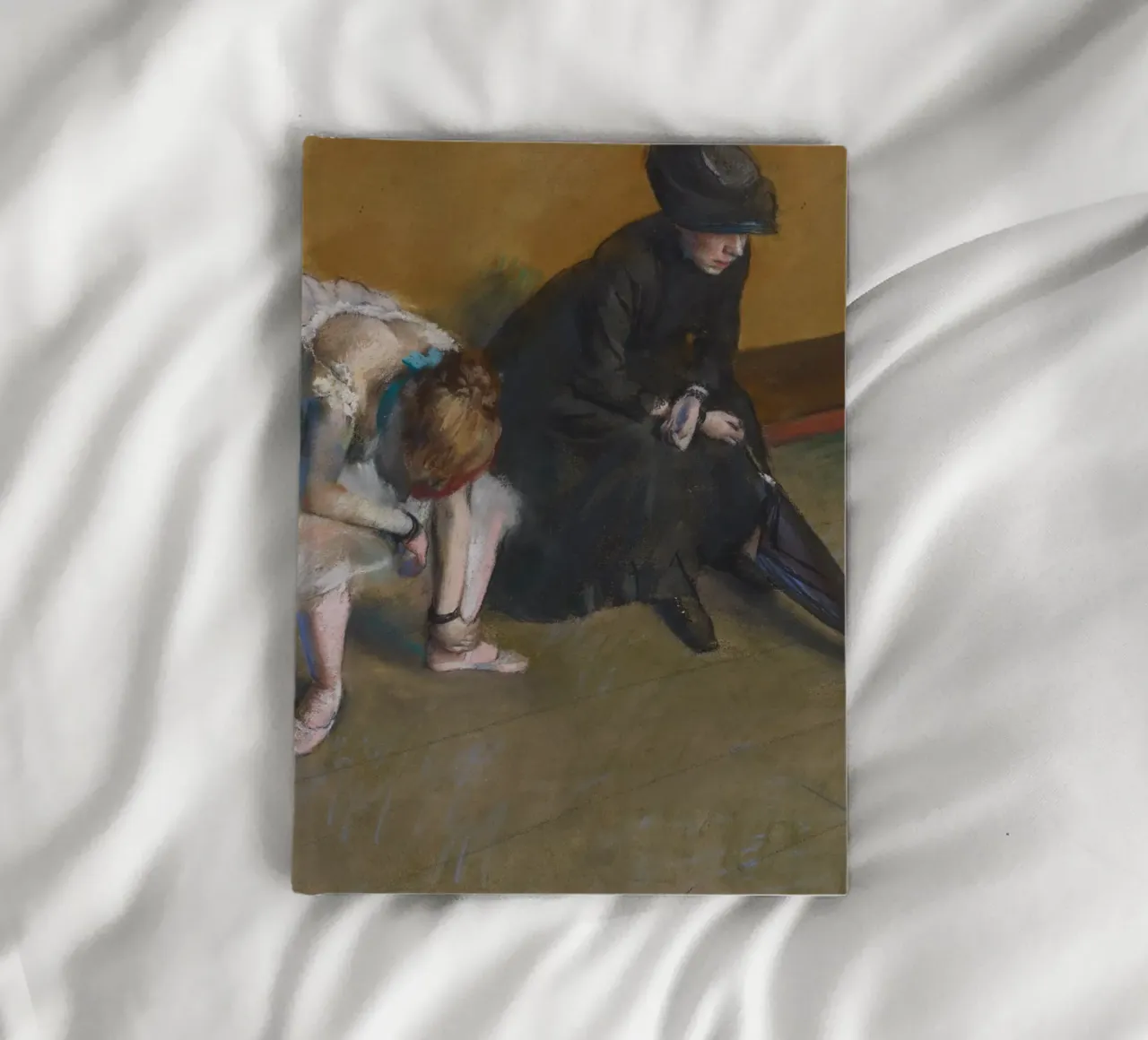 Edgar Degas - Waiting notebook by Timeless Artworks
