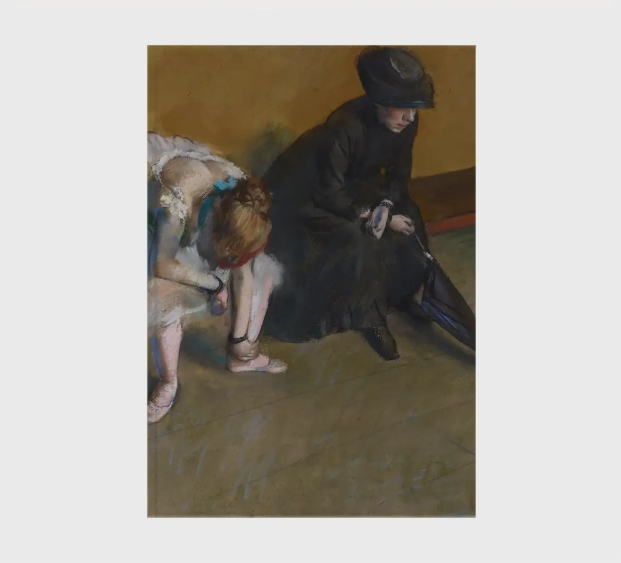 Edgar Degas - Waiting notebook by Timeless Artworks