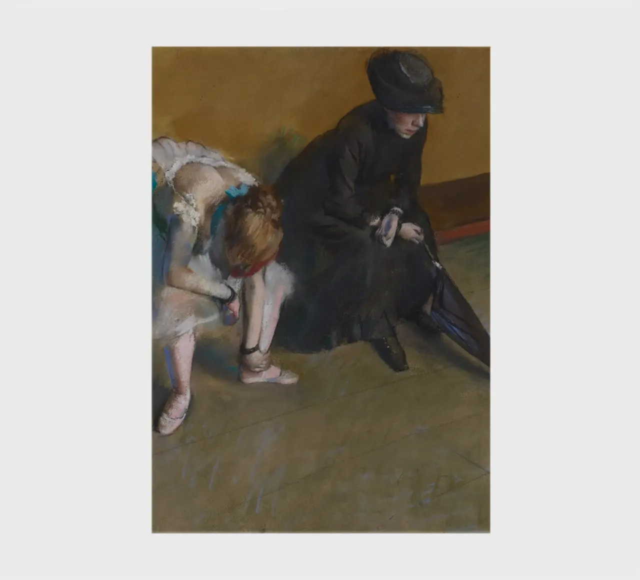 Edgar Degas - Waiting notebook by Timeless Artworks