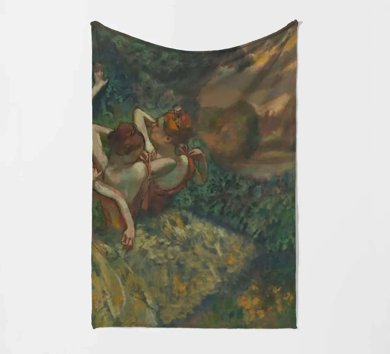 Edgar Degas - Four Dancers Fleecedecke von Timeless Artworks