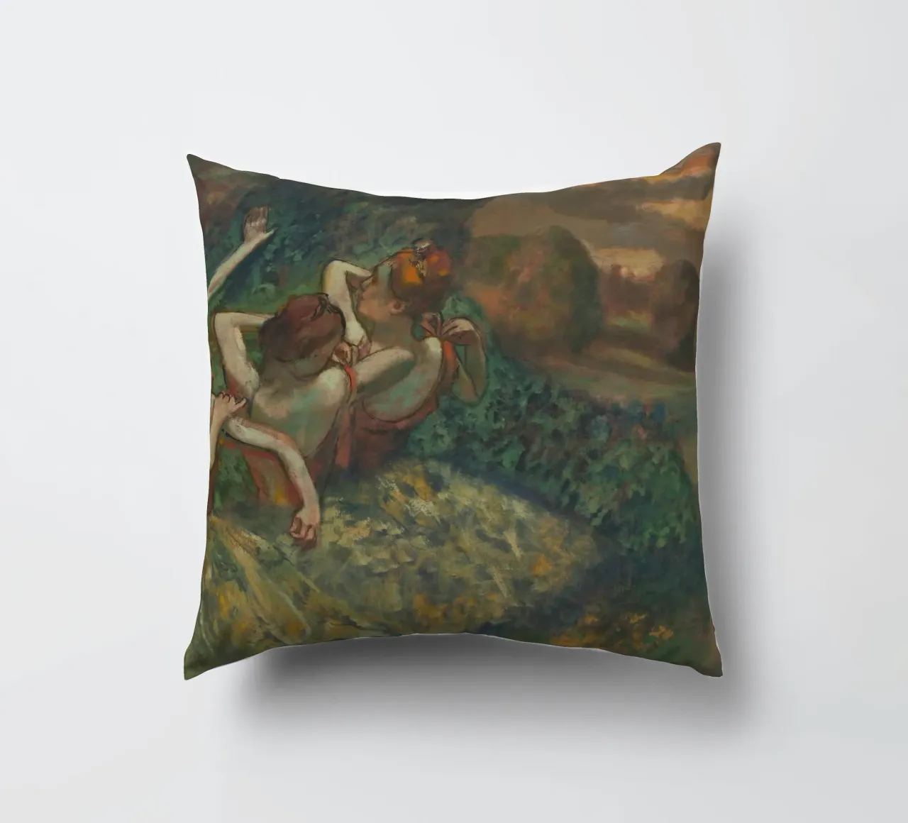 Edgar Degas - Quattro ballerine cuscino da Timeless Artworks