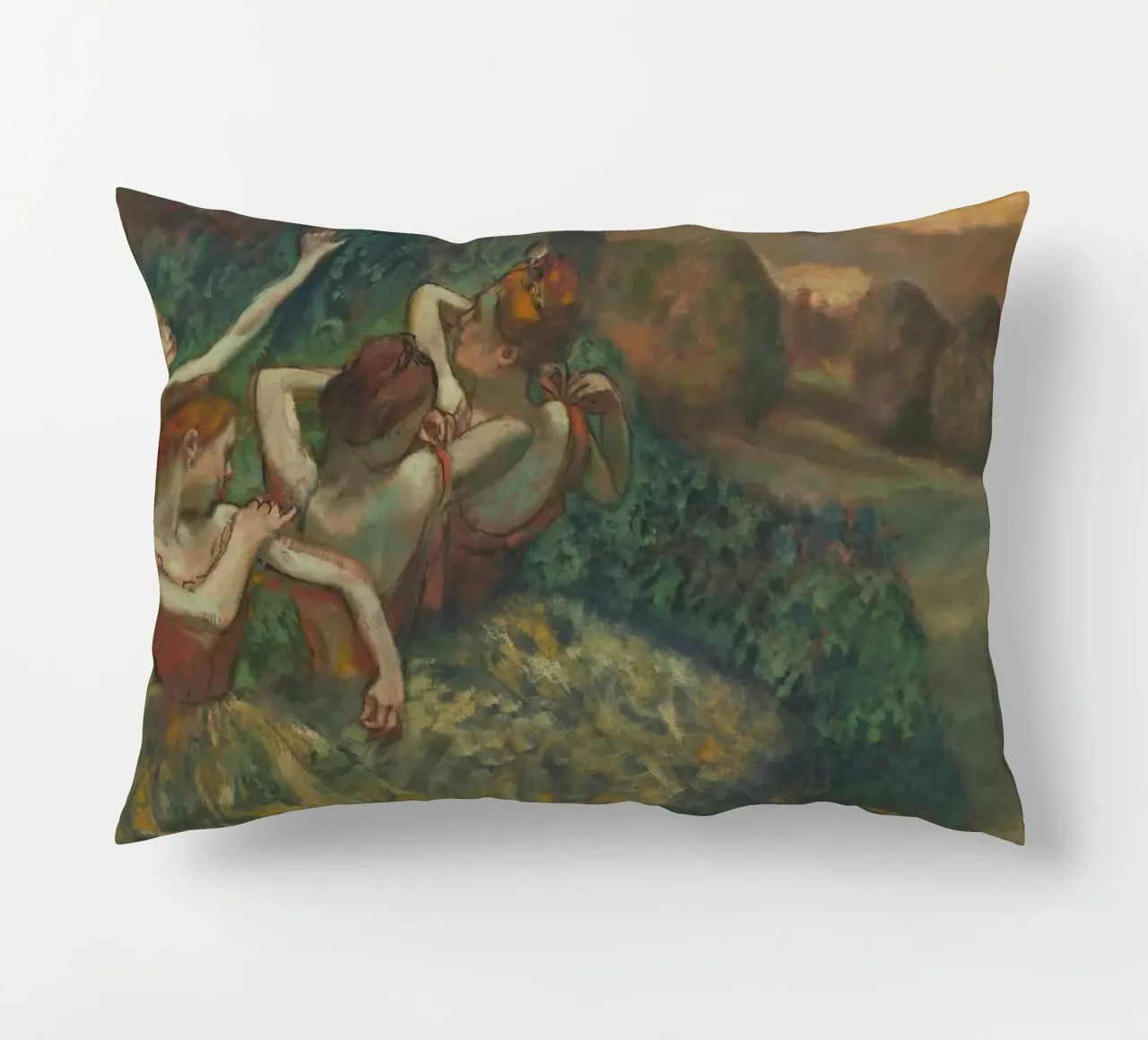 Edgar Degas - Quattro ballerine cuscino da Timeless Artworks