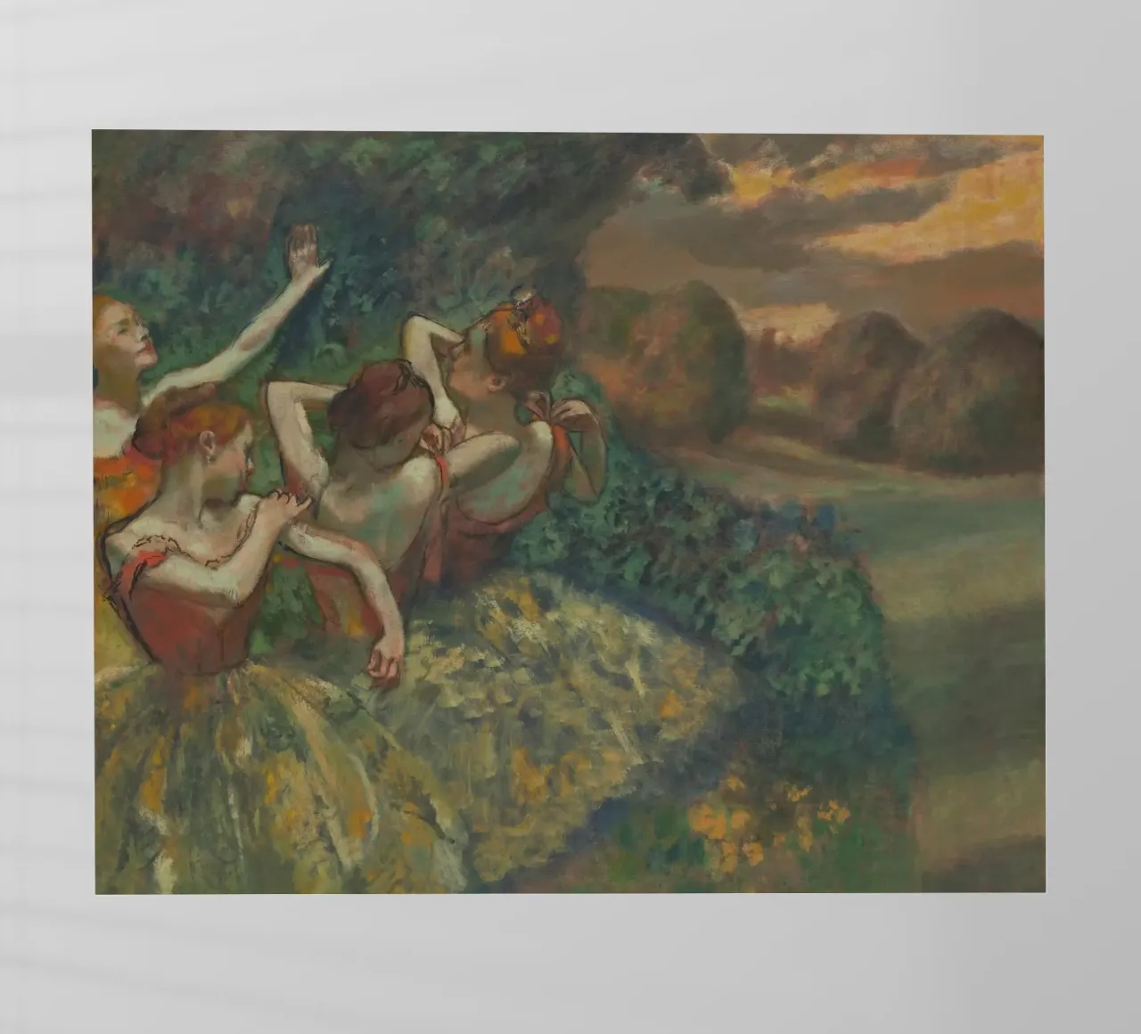 Edgar Degas - Quattro ballerine pellicola backlit da Timeless Artworks