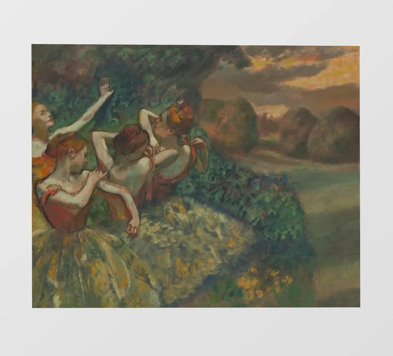 Edgar Degas - Quattro ballerine pellicola backlit da Timeless Artworks