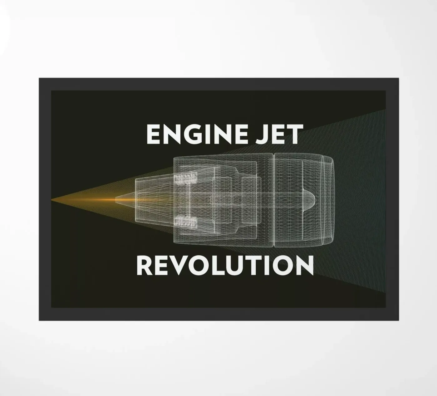 Engine Jet Reactor Dark doormat by Marc Schulthess