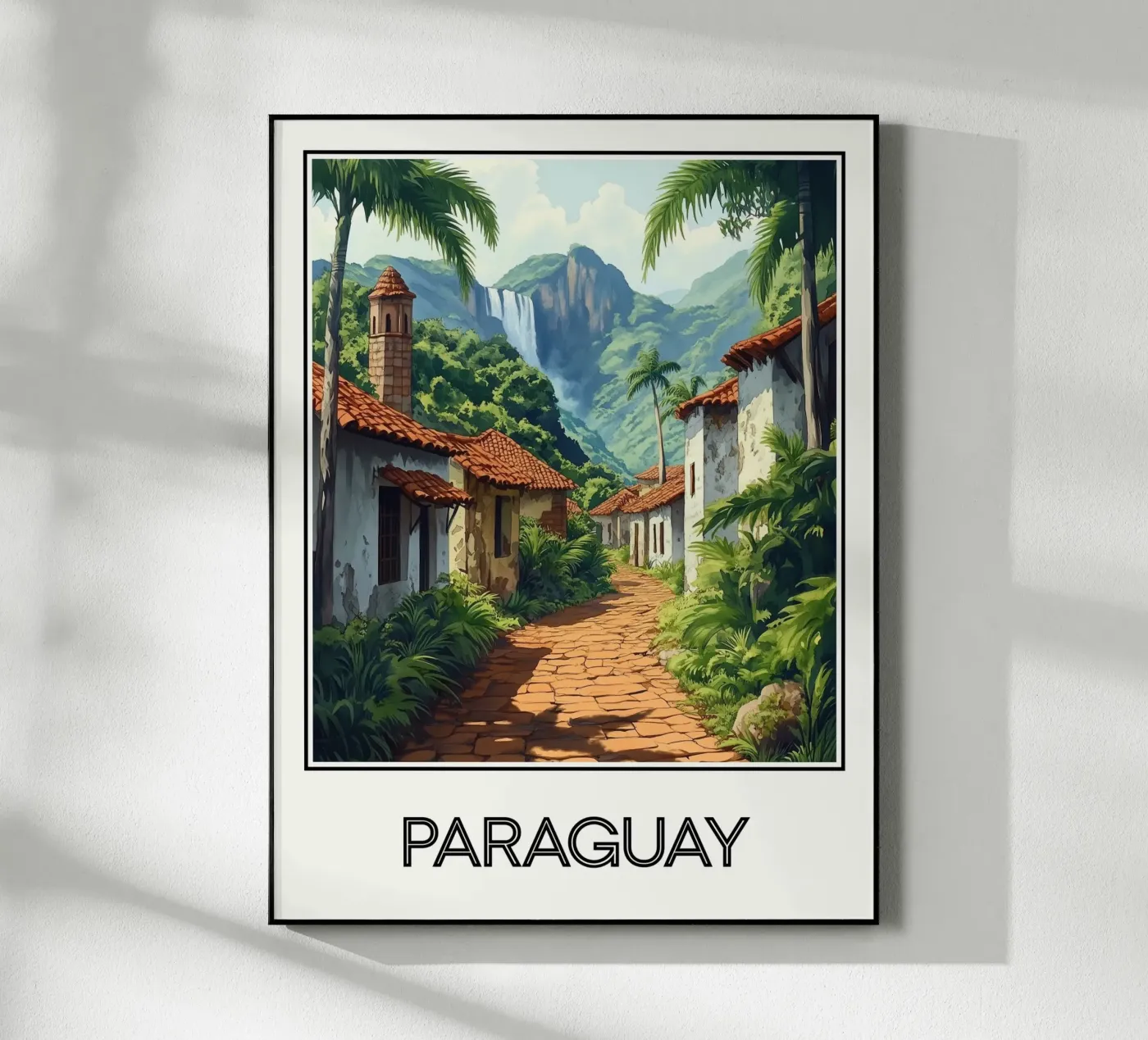 Affiche Paraguay plexiglass da Frame the World