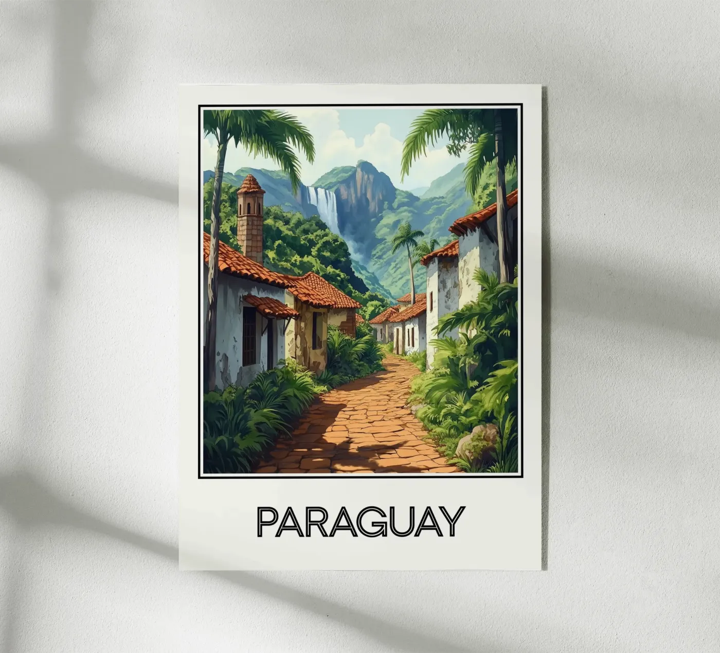 Affiche Paraguay plexiglass da Frame the World