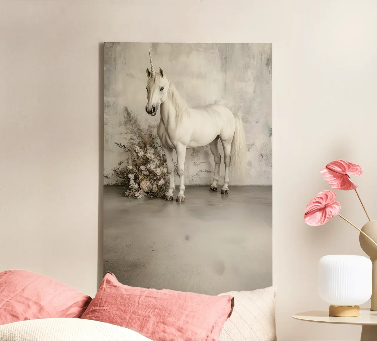 A unicorn tela da Synthaira