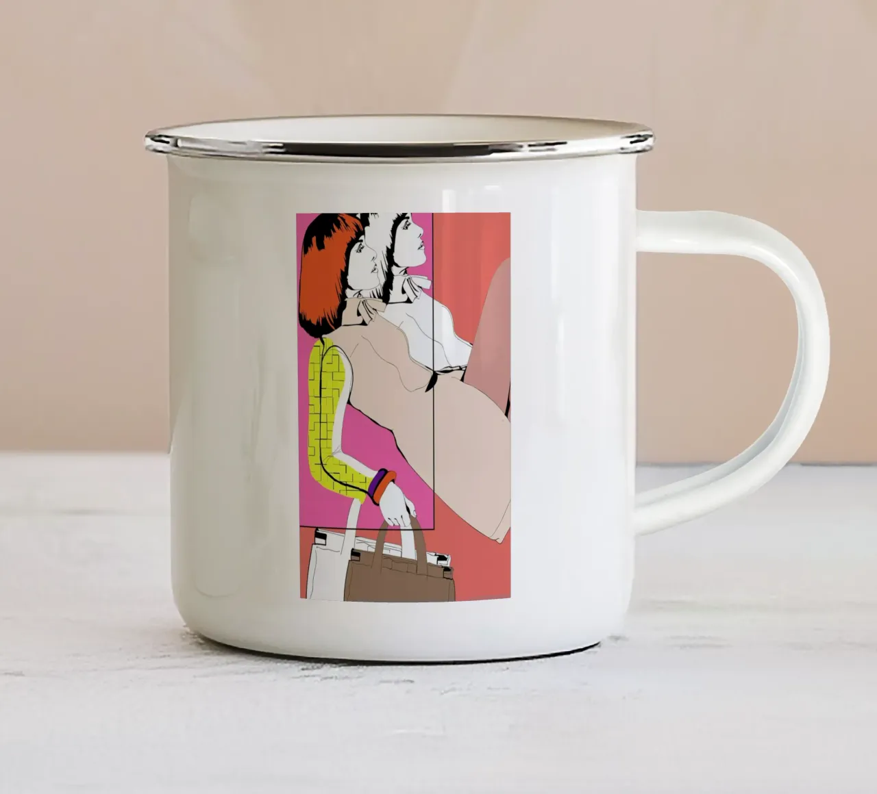 Pop 3 tazza in smalto da Marcell Naubert