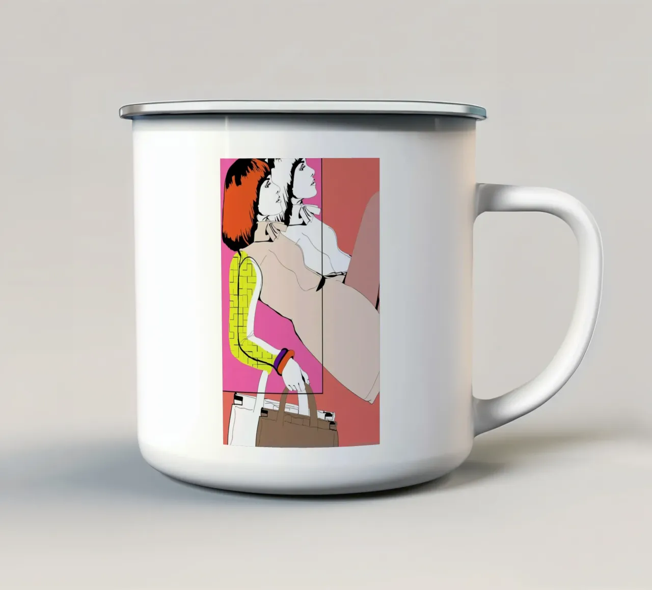 Pop 3 enamel mug by Marcell Naubert