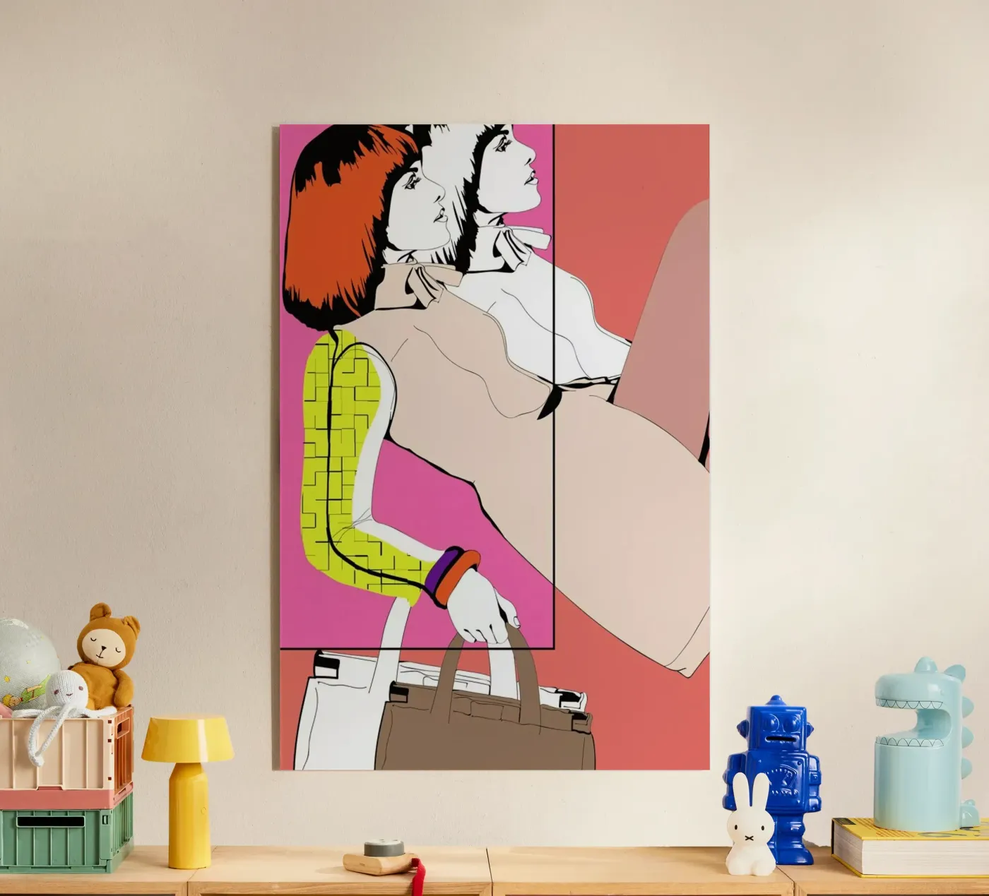 Pop 3 acryl van Marcell Naubert