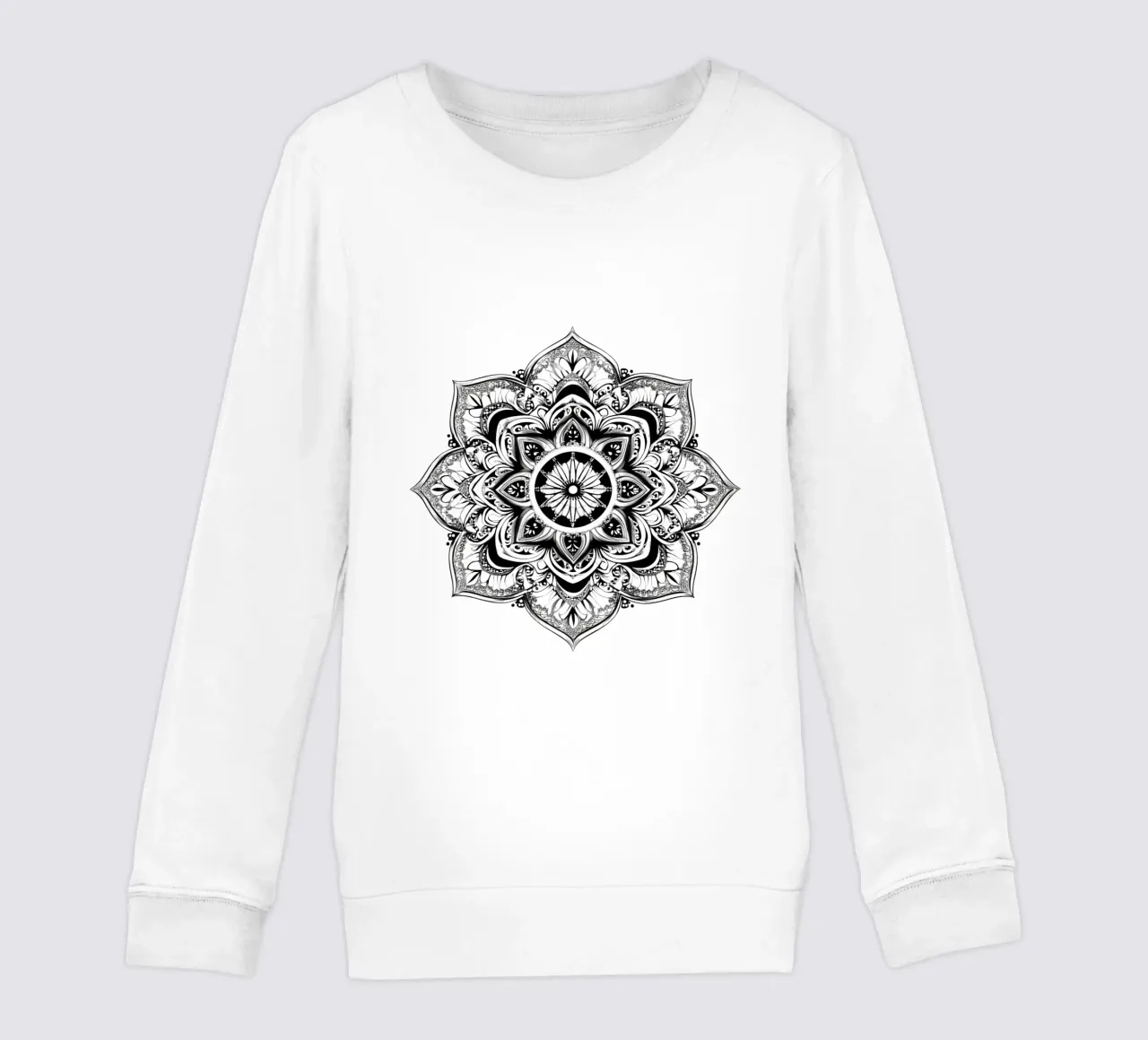 Mandala in bianco e nero felpa bambino da Spiritual Touch
