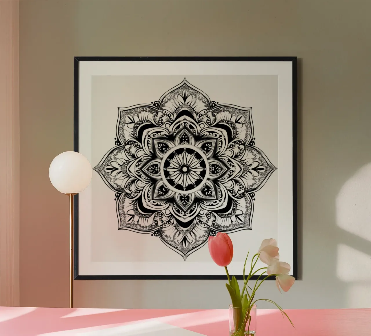 Mandala in bianco e nero carta hahnemühle da Spiritual Touch