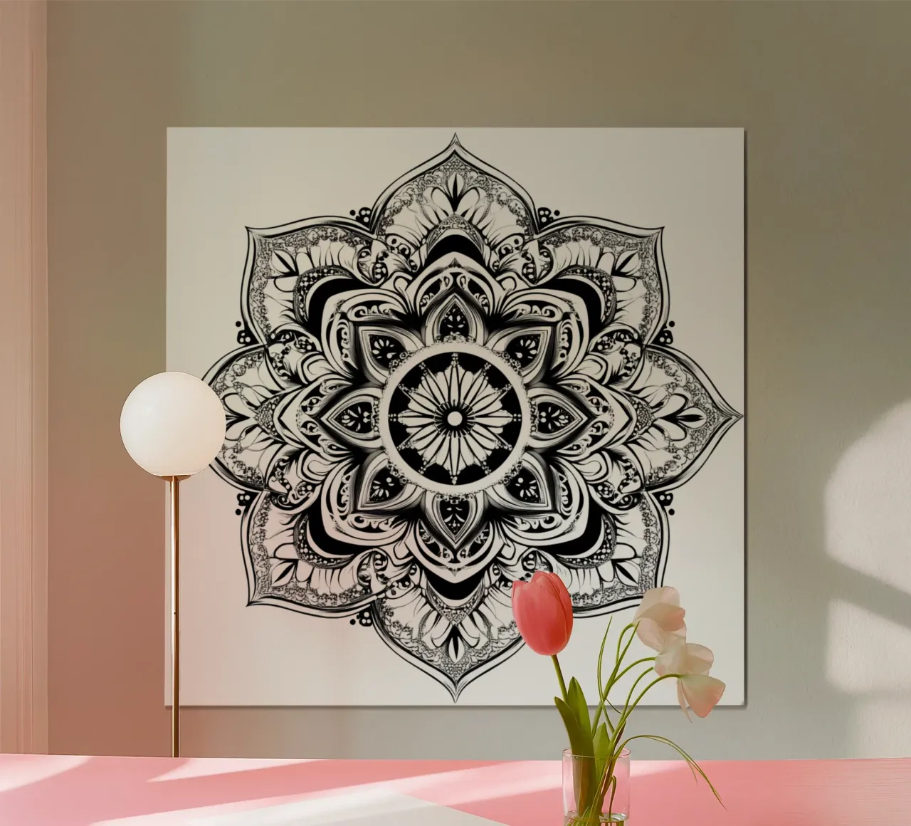 Mandala in bianco e nero carta hahnemühle da Spiritual Touch