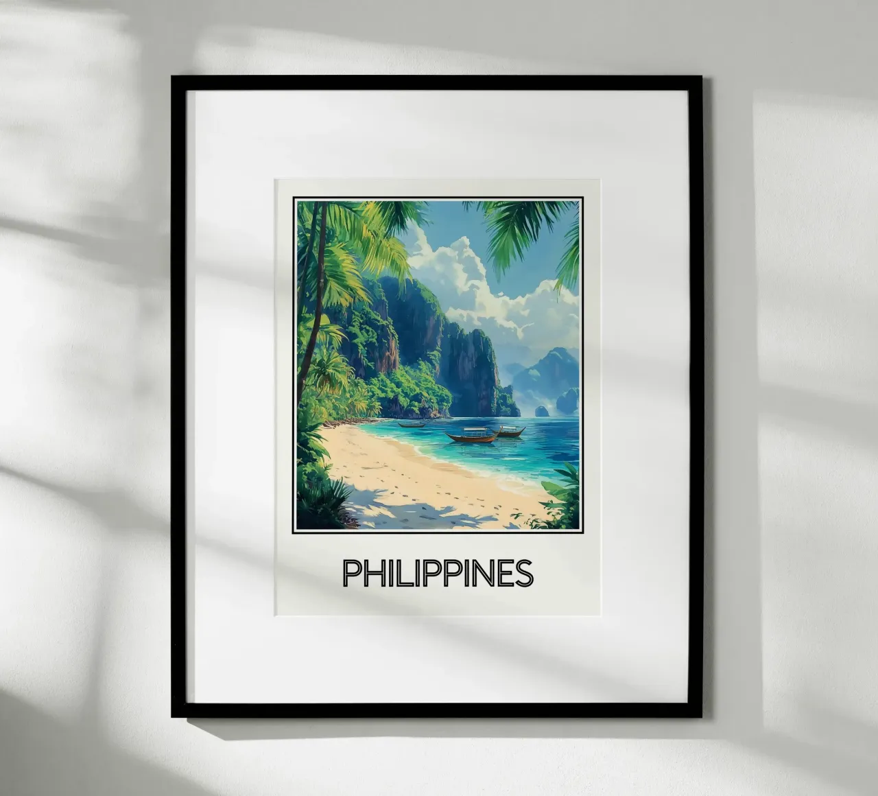 Filippine poster con telaio in plastica da Frame the World