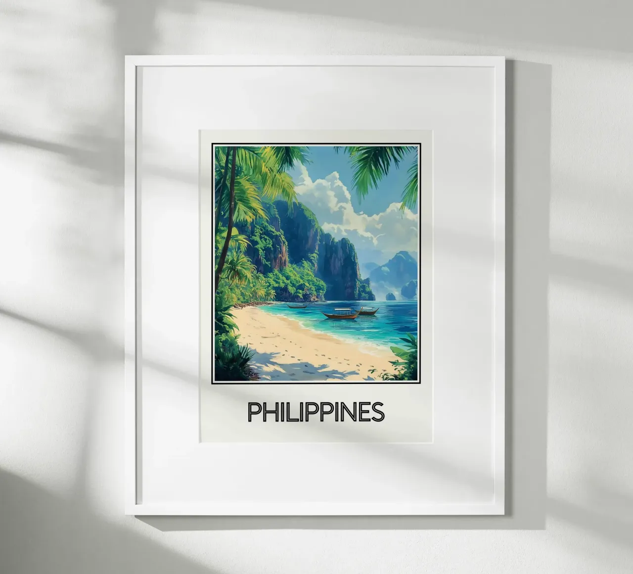 Filippine poster con telaio in plastica da Frame the World