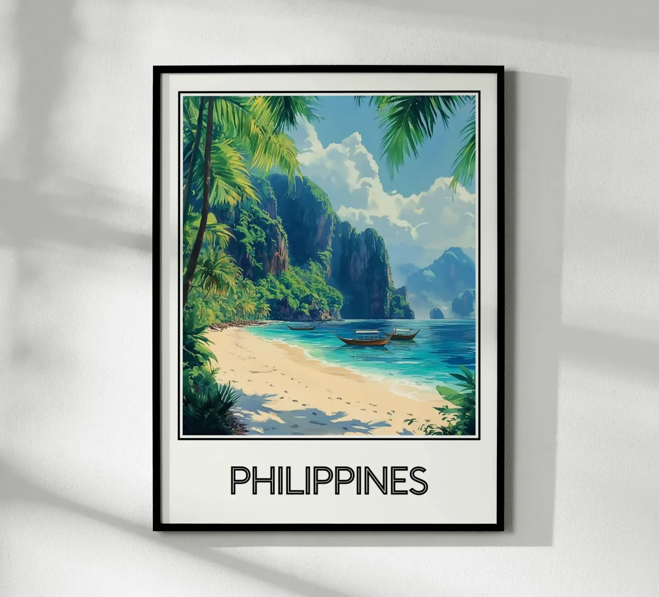 Filippine poster con telaio in plastica da Frame the World