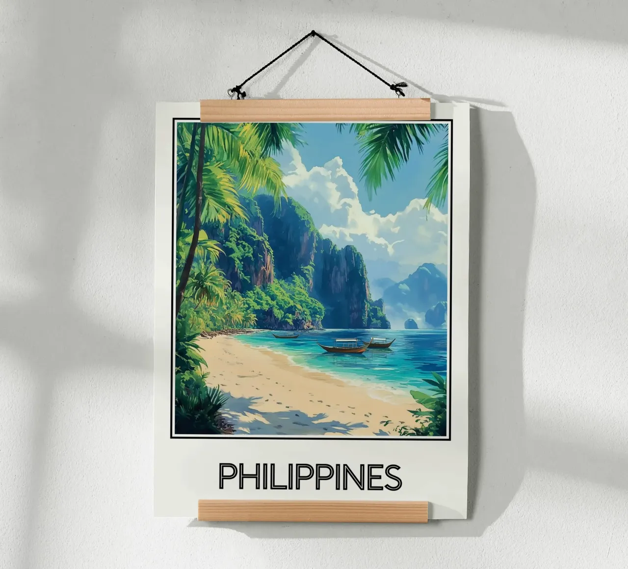 Filippine poster con telaio in plastica da Frame the World