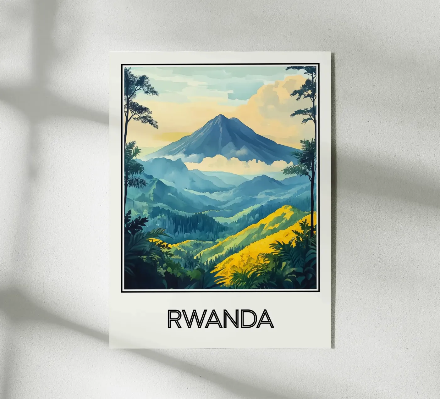 Rwanda poster plexiglass da Frame the World
