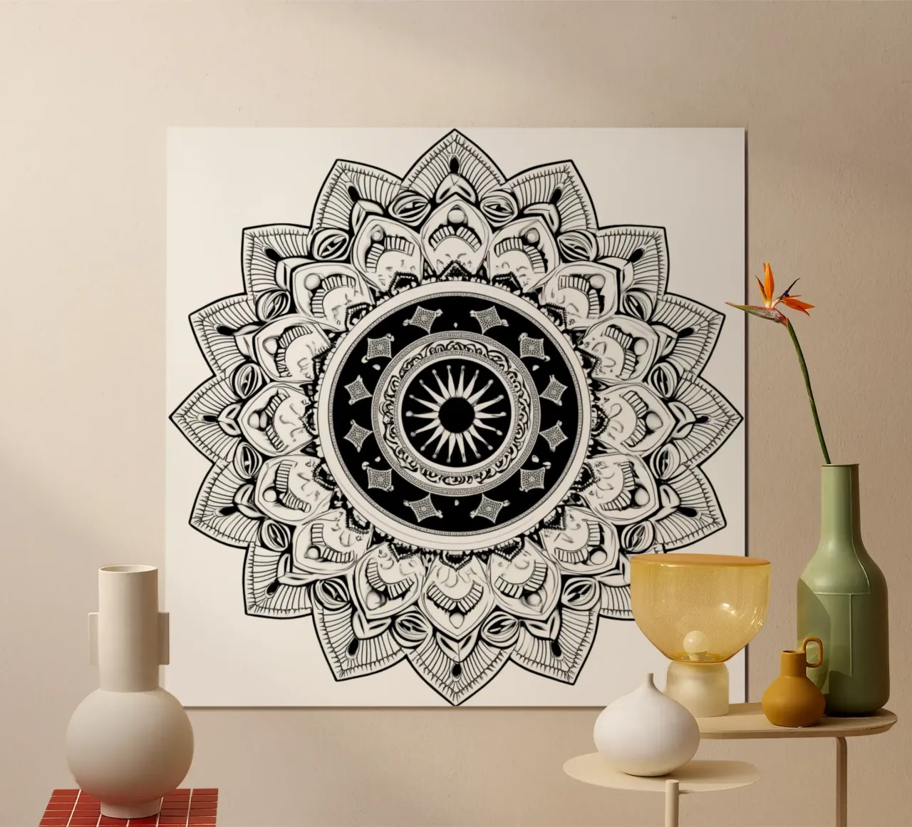 Black & White Mandala poster by Spiritual Touch