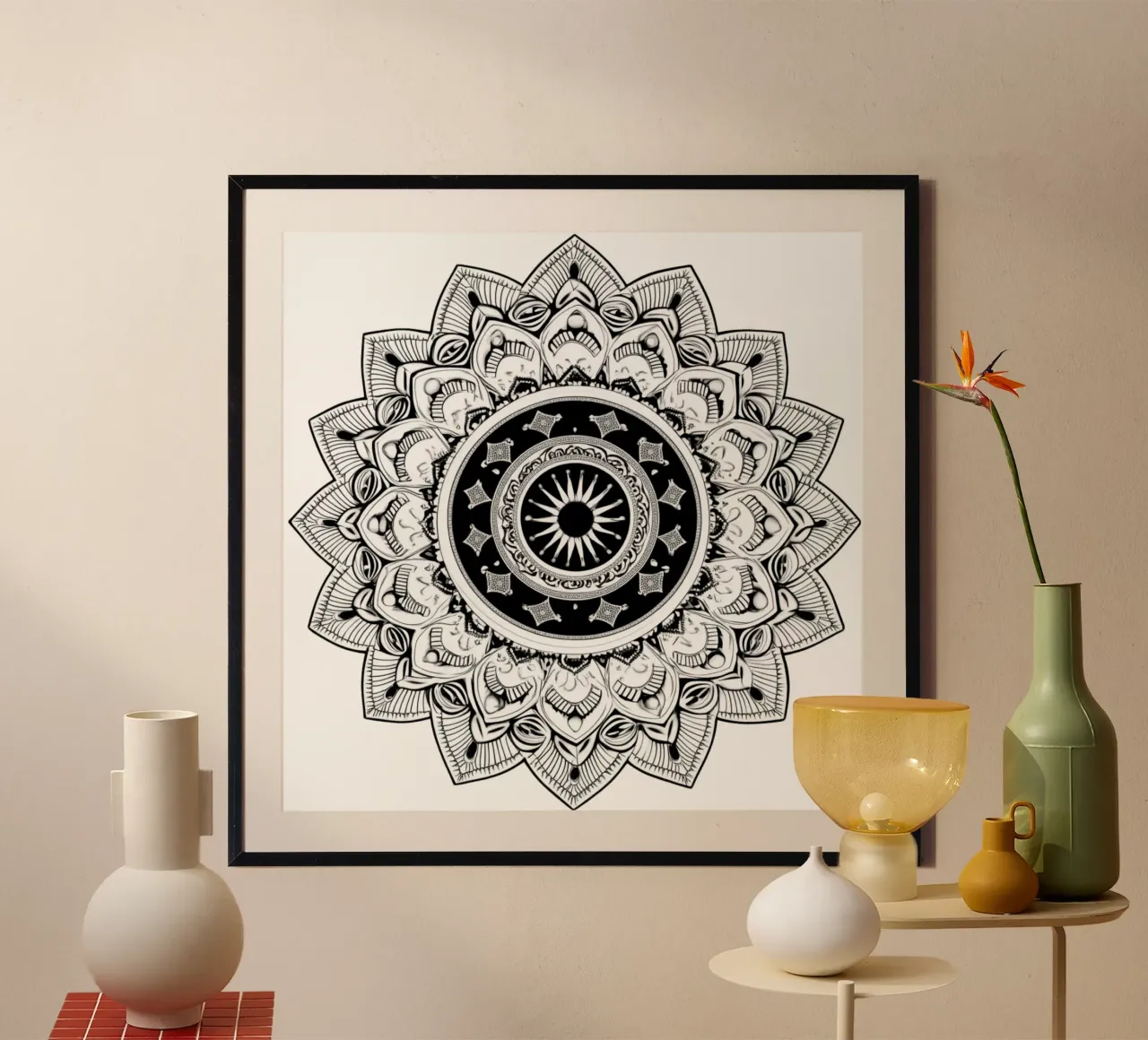 Black & White Mandala poster by Spiritual Touch