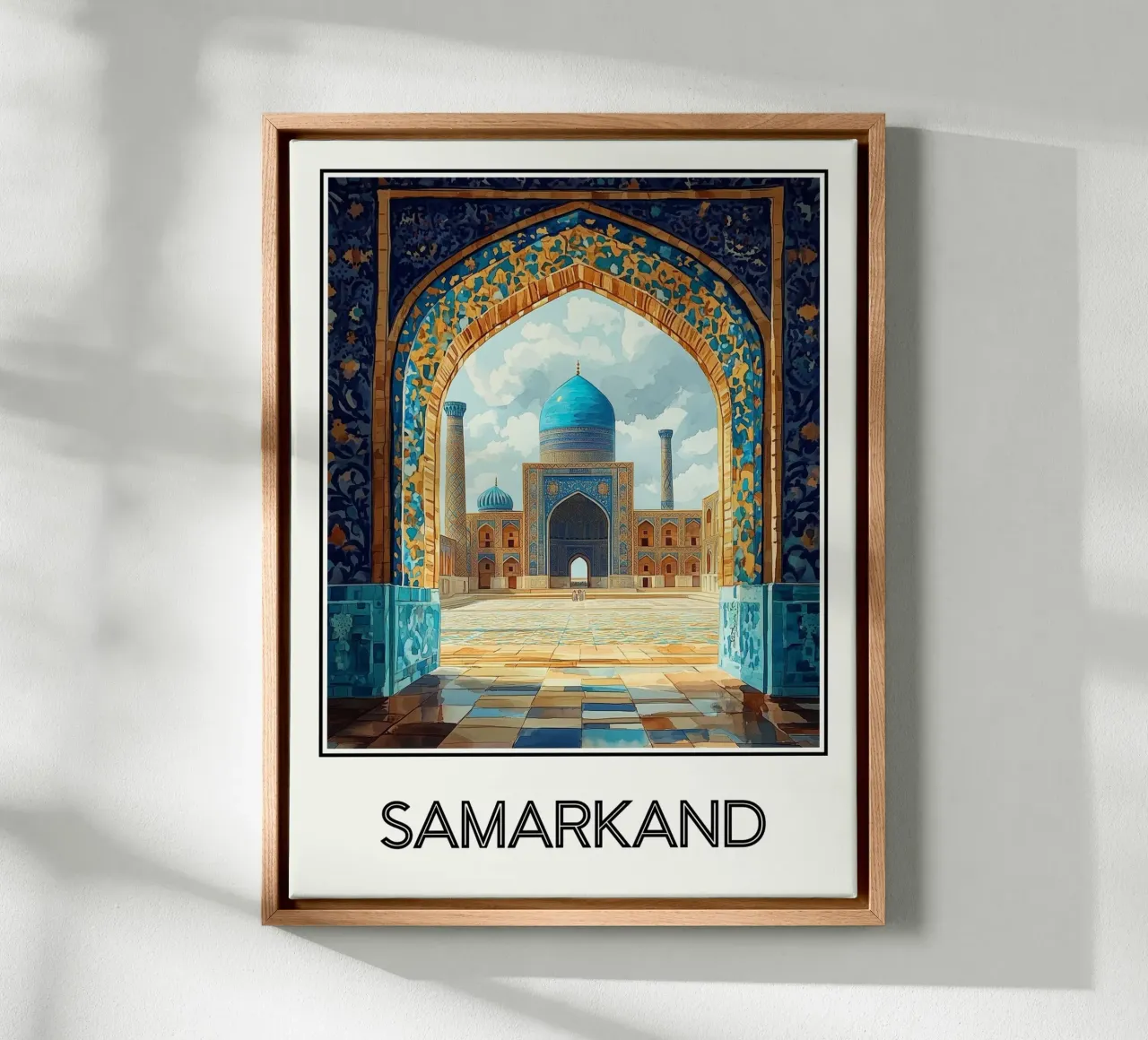 Samarcanda tela con Cornice a cassetta da Frame the World
