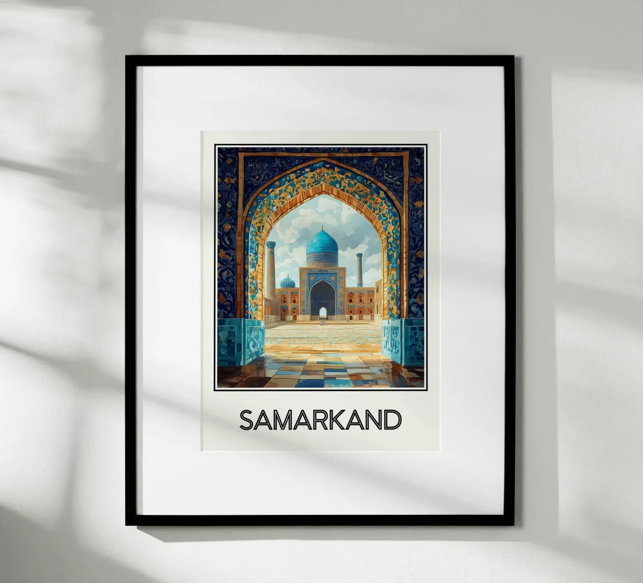 Samarcanda poster con telaio in alluminio da Frame the World