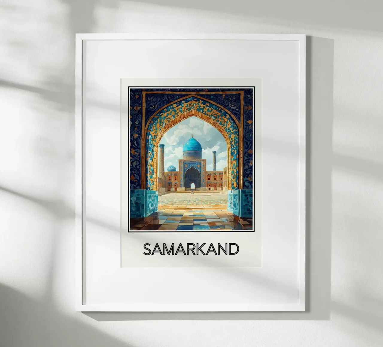 Samarcanda poster con telaio in alluminio da Frame the World