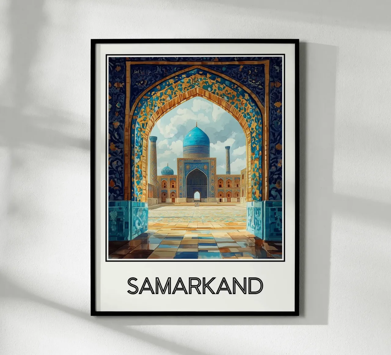 Samarcanda poster con telaio in alluminio da Frame the World