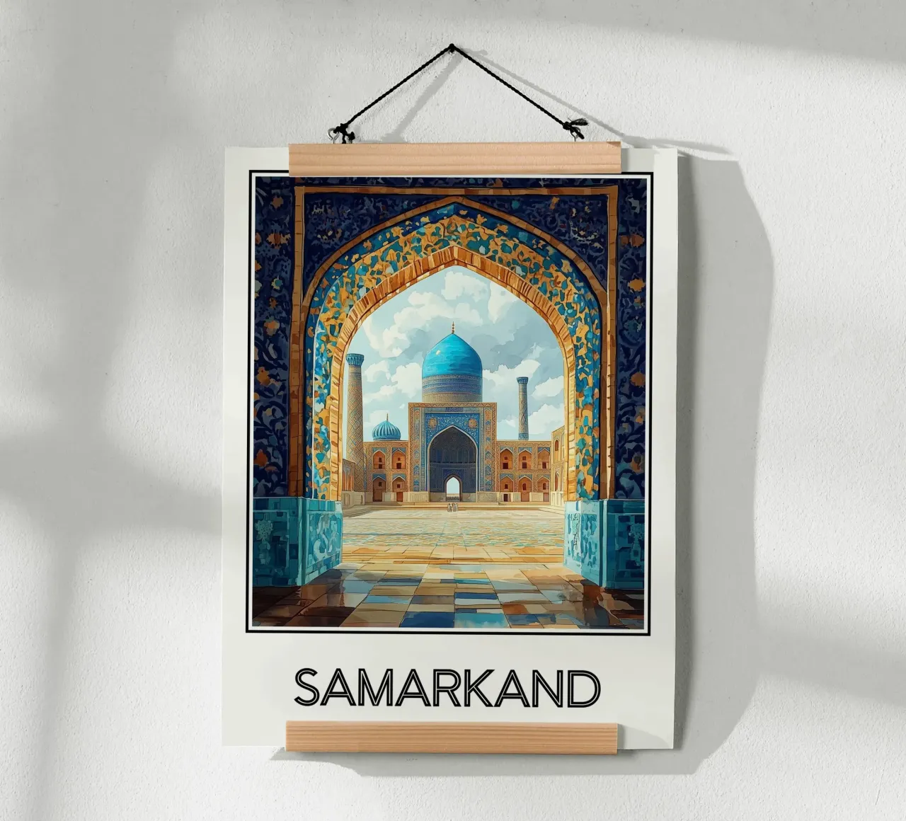 Samarcanda poster con telaio in alluminio da Frame the World