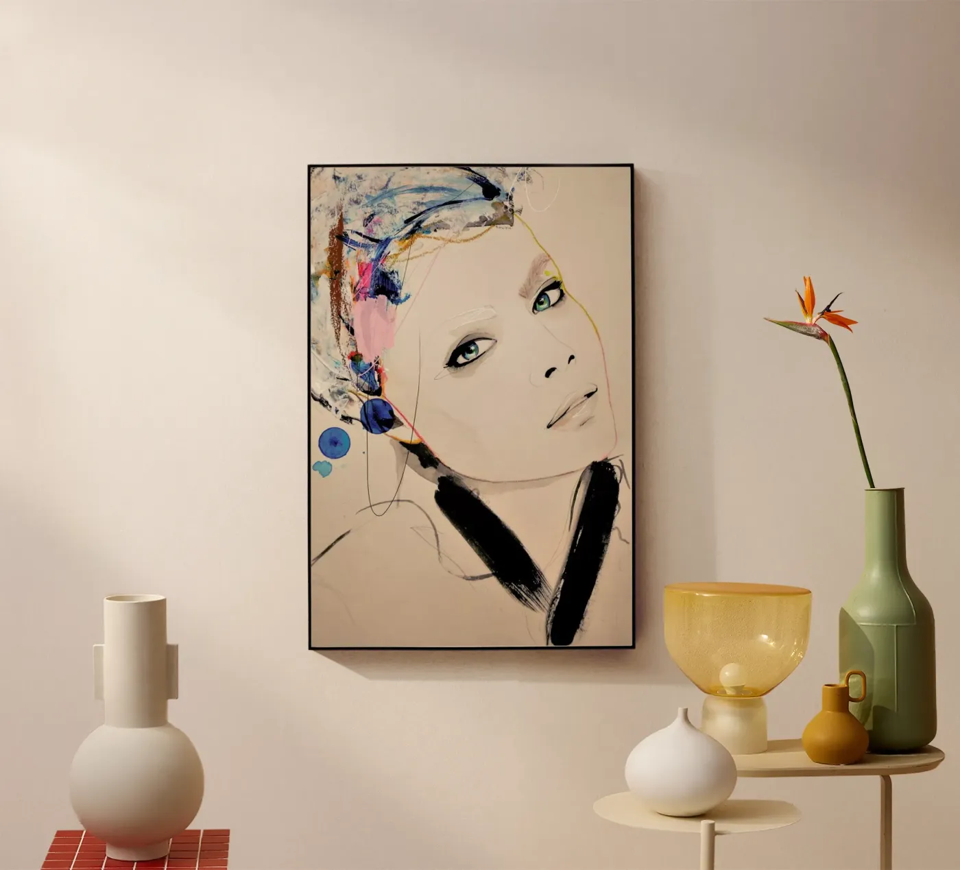 Abiding acryl van Leigh Viner