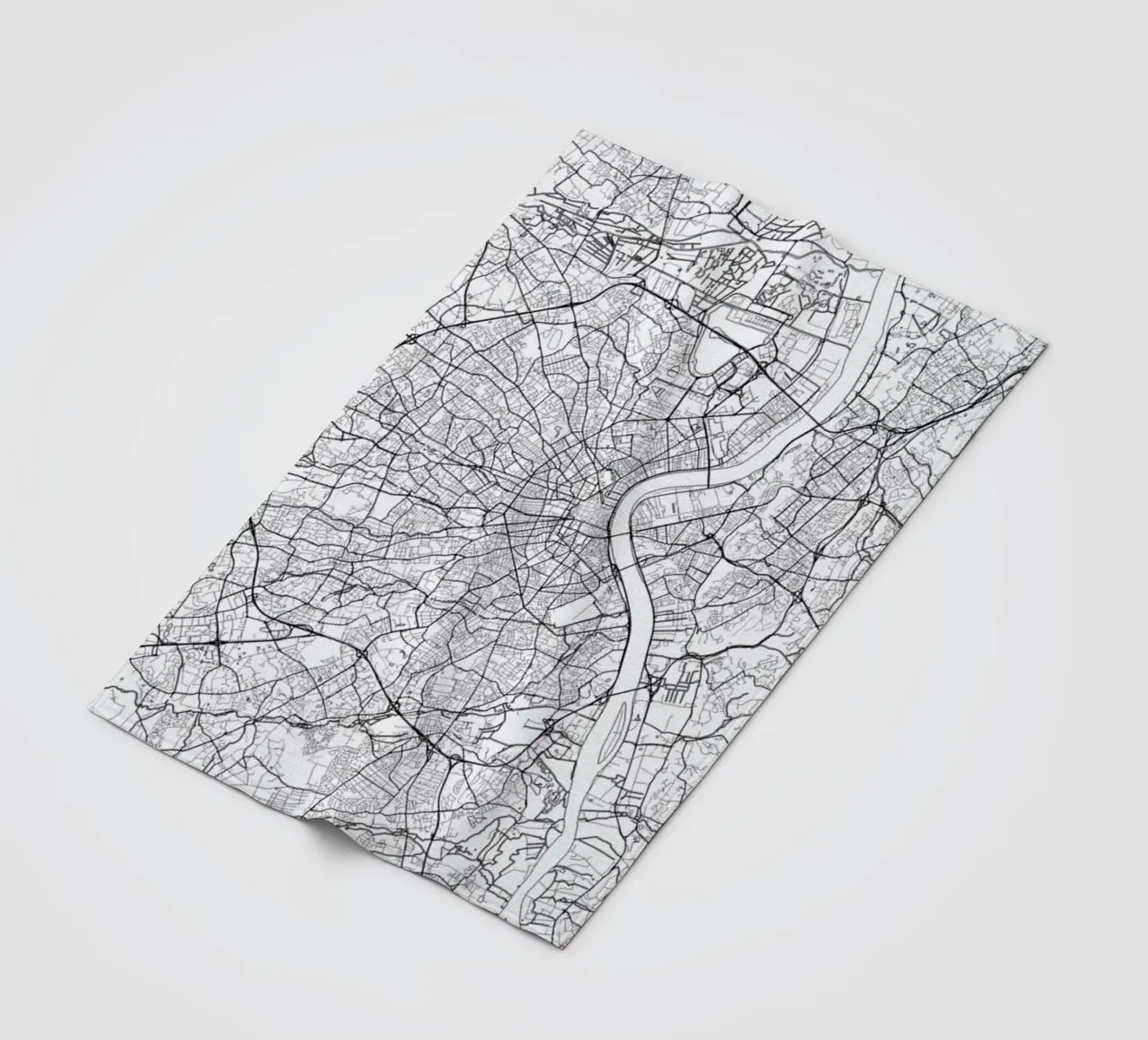 Bordeaux Minimal coperta in pile da Hubert Roguski