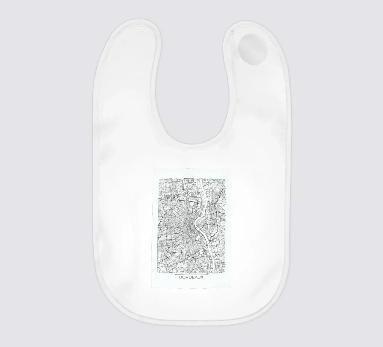 Bordeaux Minimal baby bib by Hubert Roguski