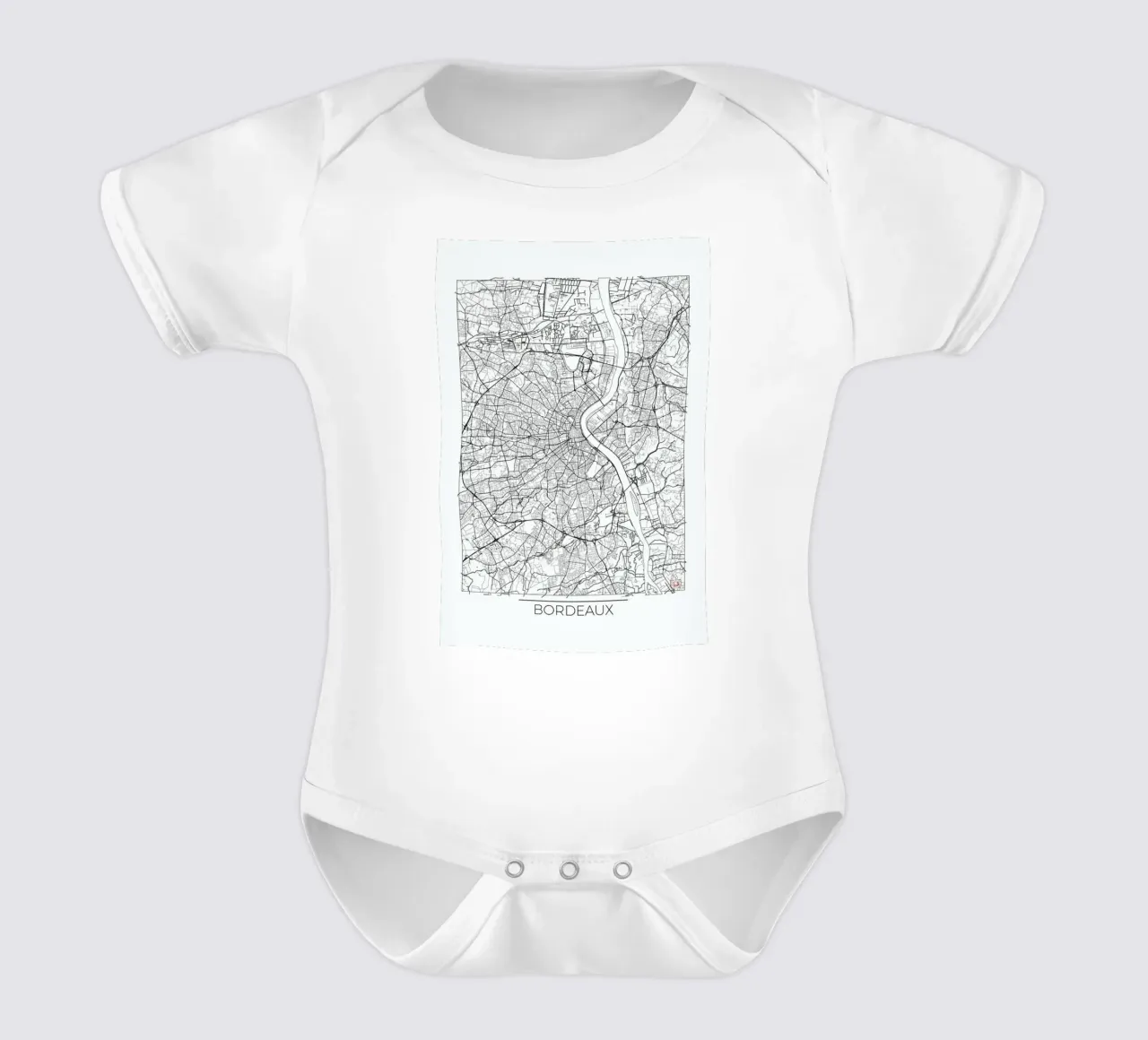 Bordeaux Minimal body neonato maniche corte da Hubert Roguski