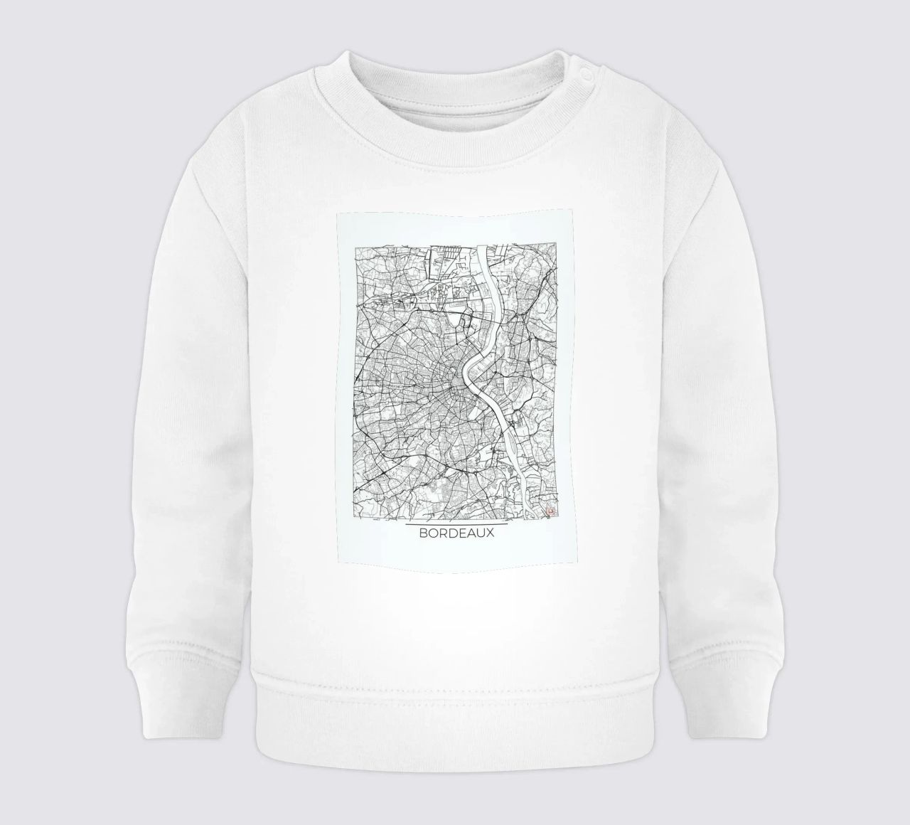 Bordeaux Minimal felpa neonato da Hubert Roguski