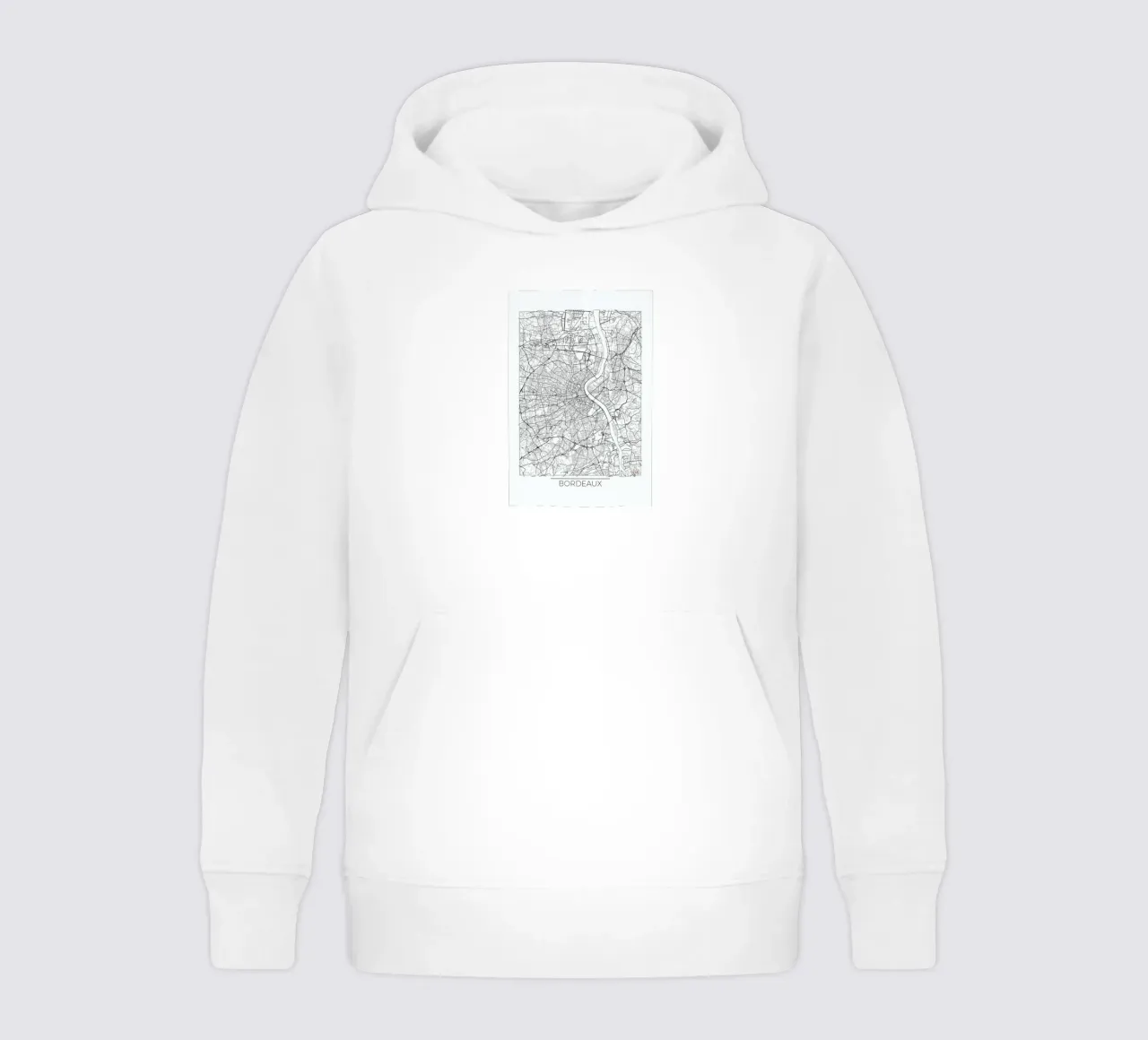 Bordeaux Minimal felpa bambino con cappuccio da Hubert Roguski