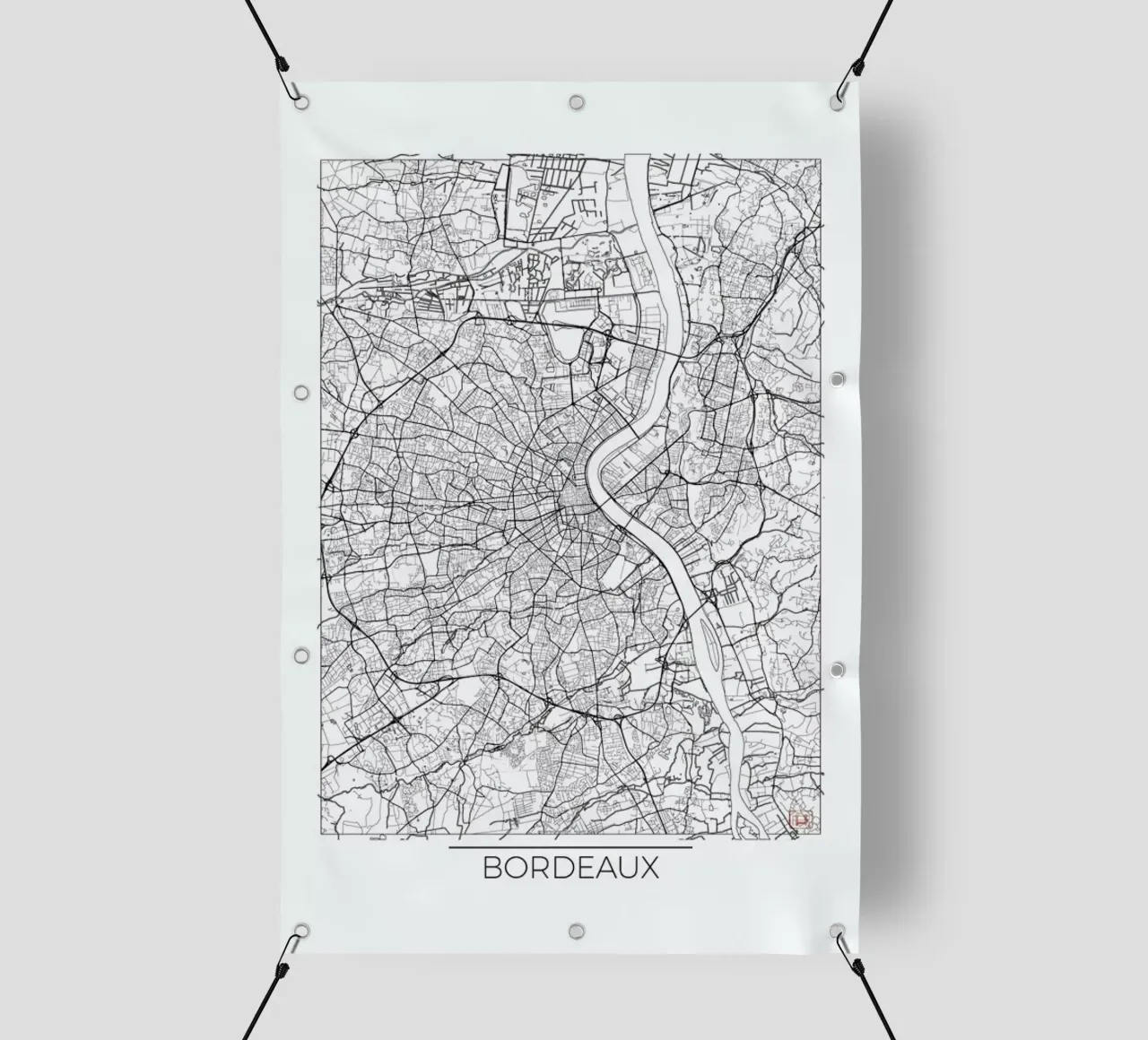 Bordeaux Minimal telo in pvc da Hubert Roguski