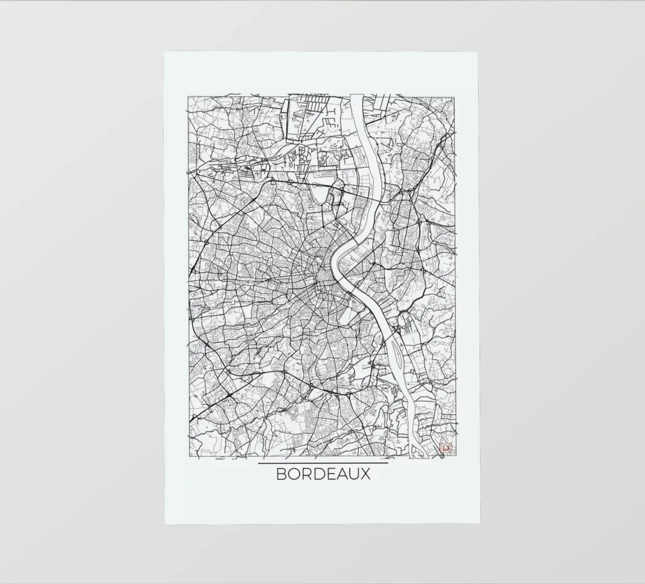 Bordeaux Minimal telo in pvc da Hubert Roguski