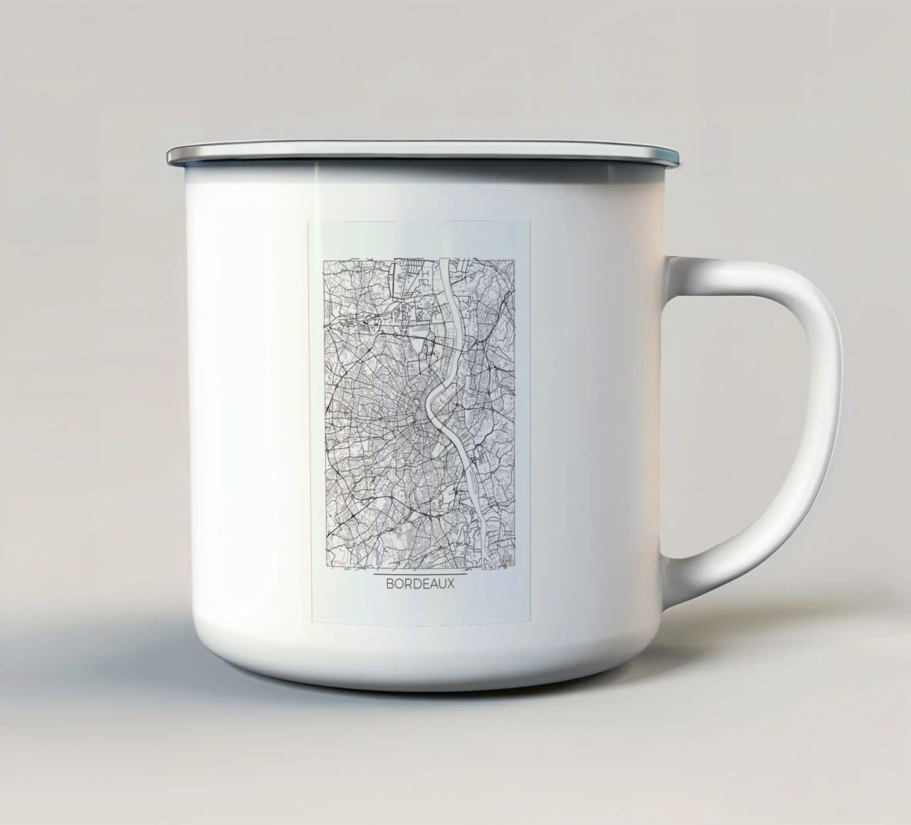 Bordeaux Minimal tazza in smalto da Hubert Roguski